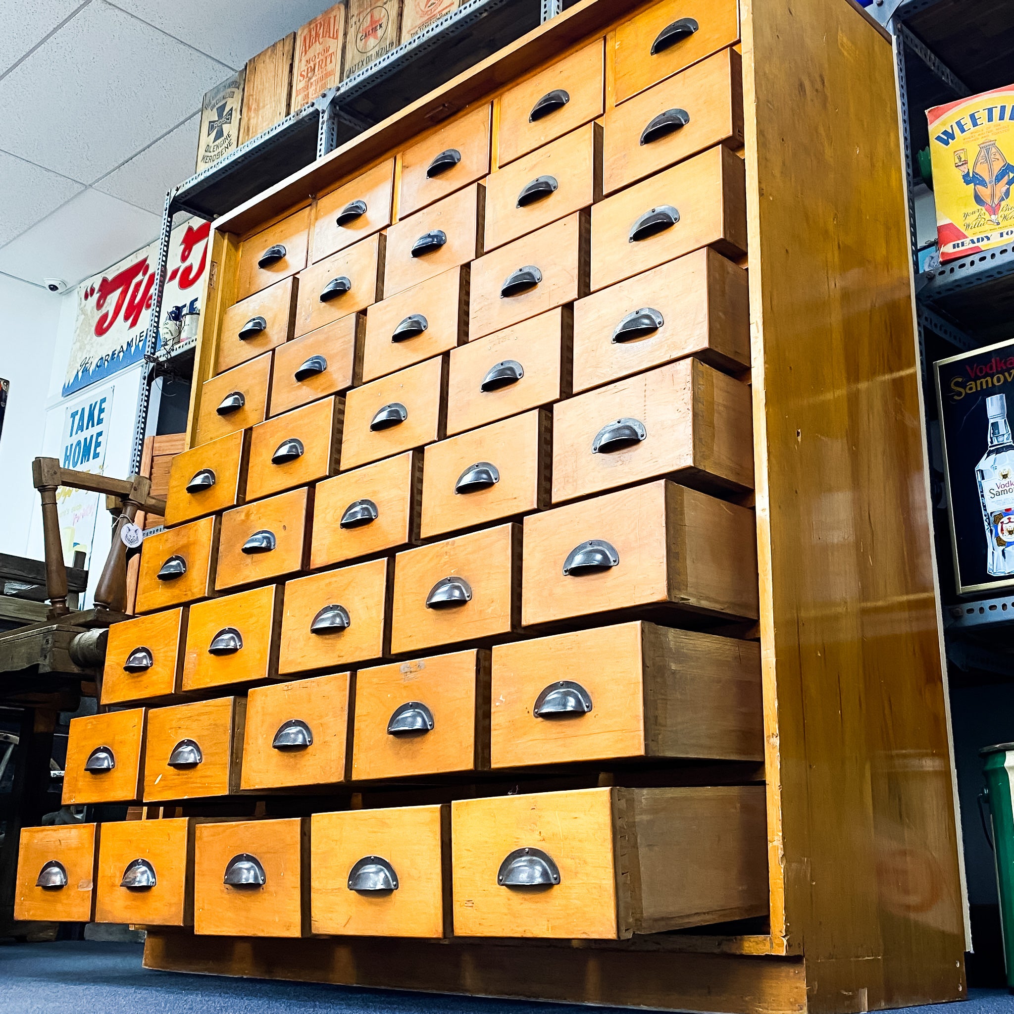 Vintage Bank Of Draws