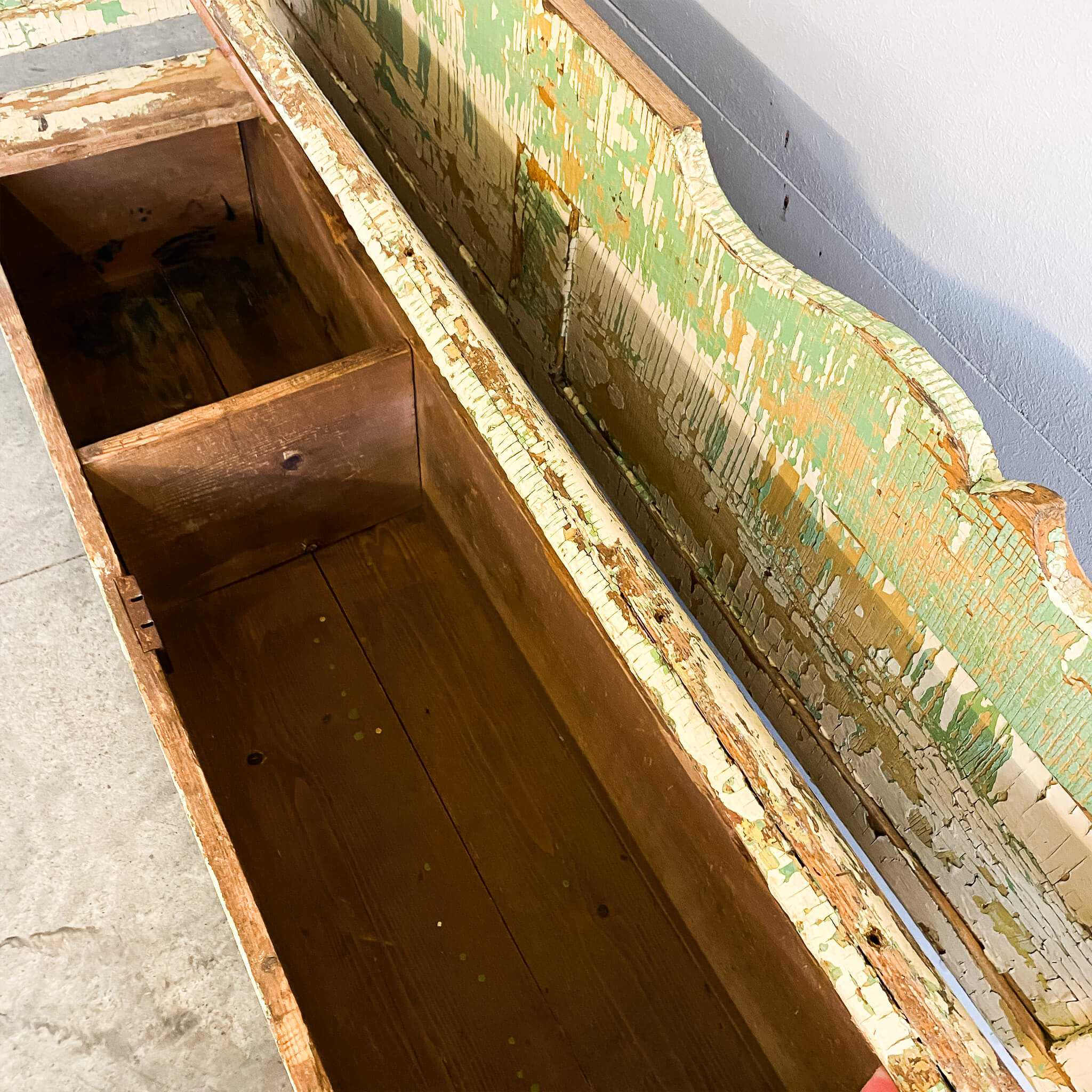 A European Painted Bench