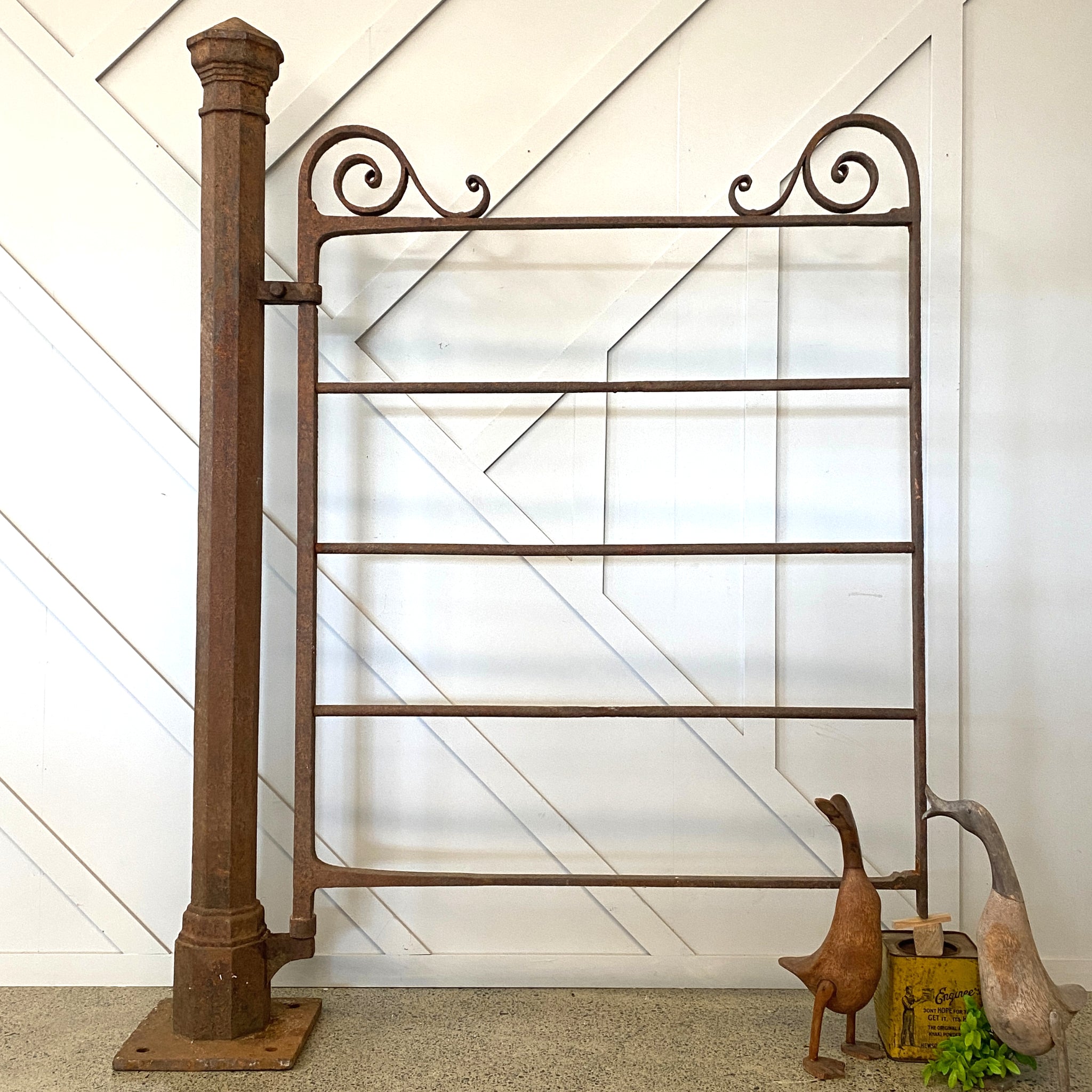 Antique Garden Gate And Post