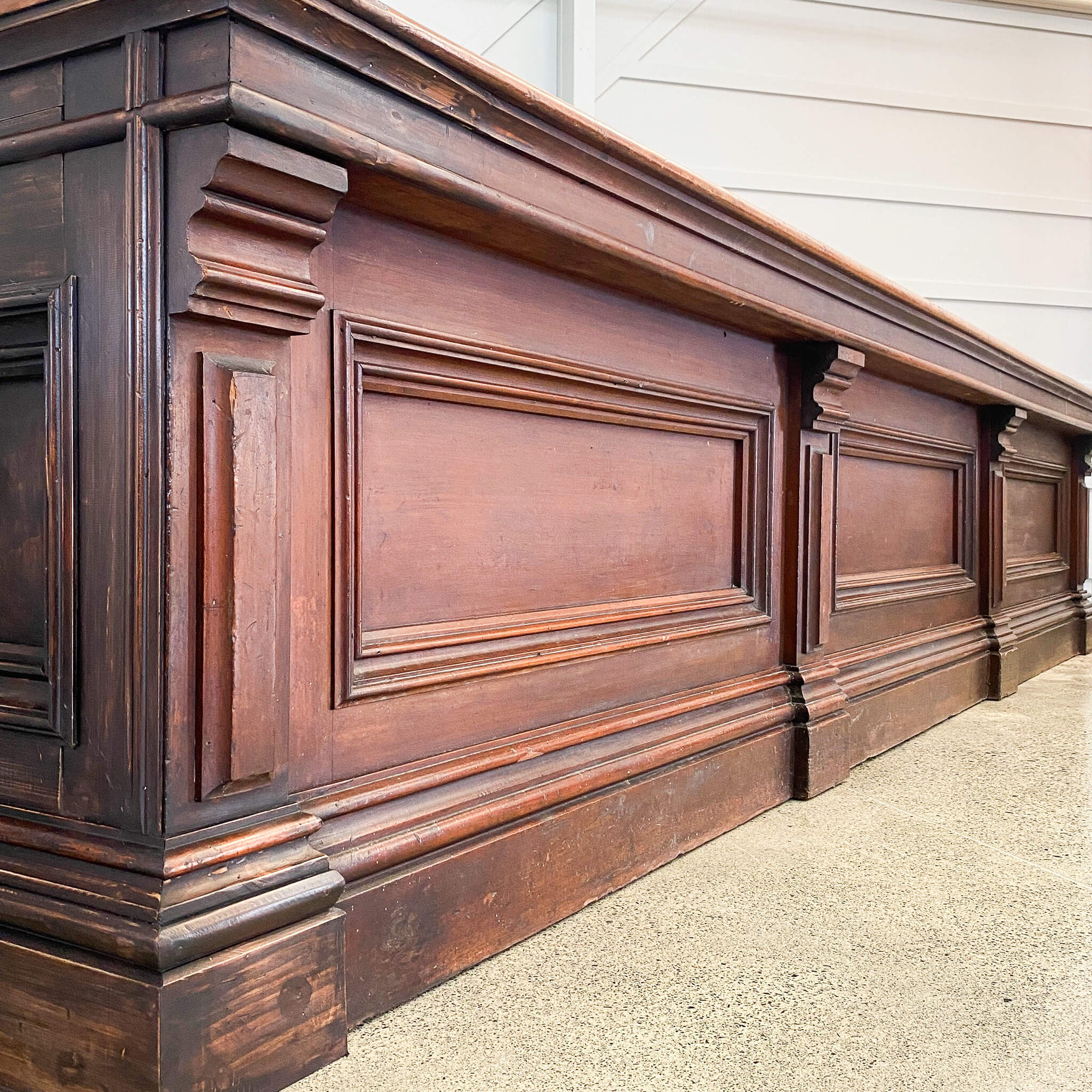 Large Antique Kauri Counter