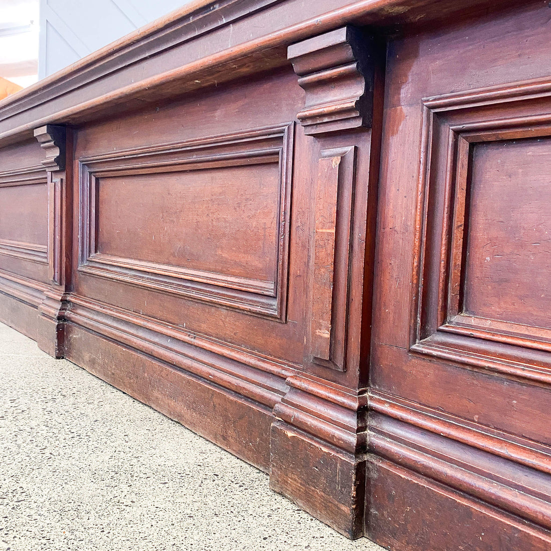 Large Antique Kauri Counter