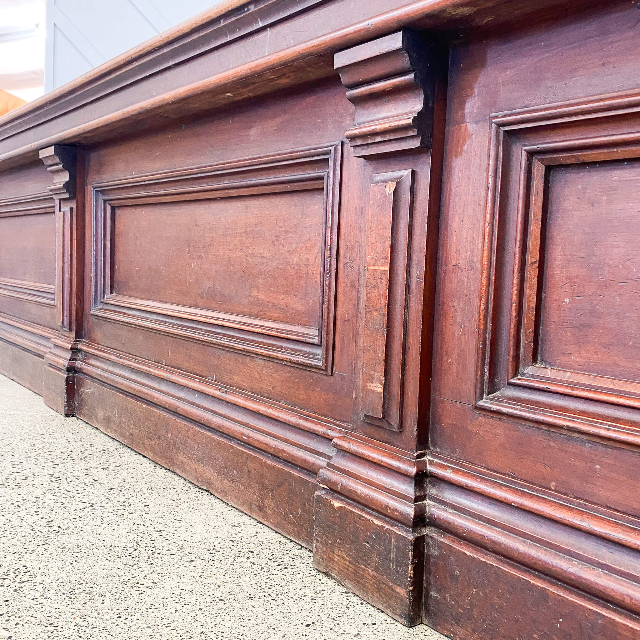 Large Antique Kauri Counter