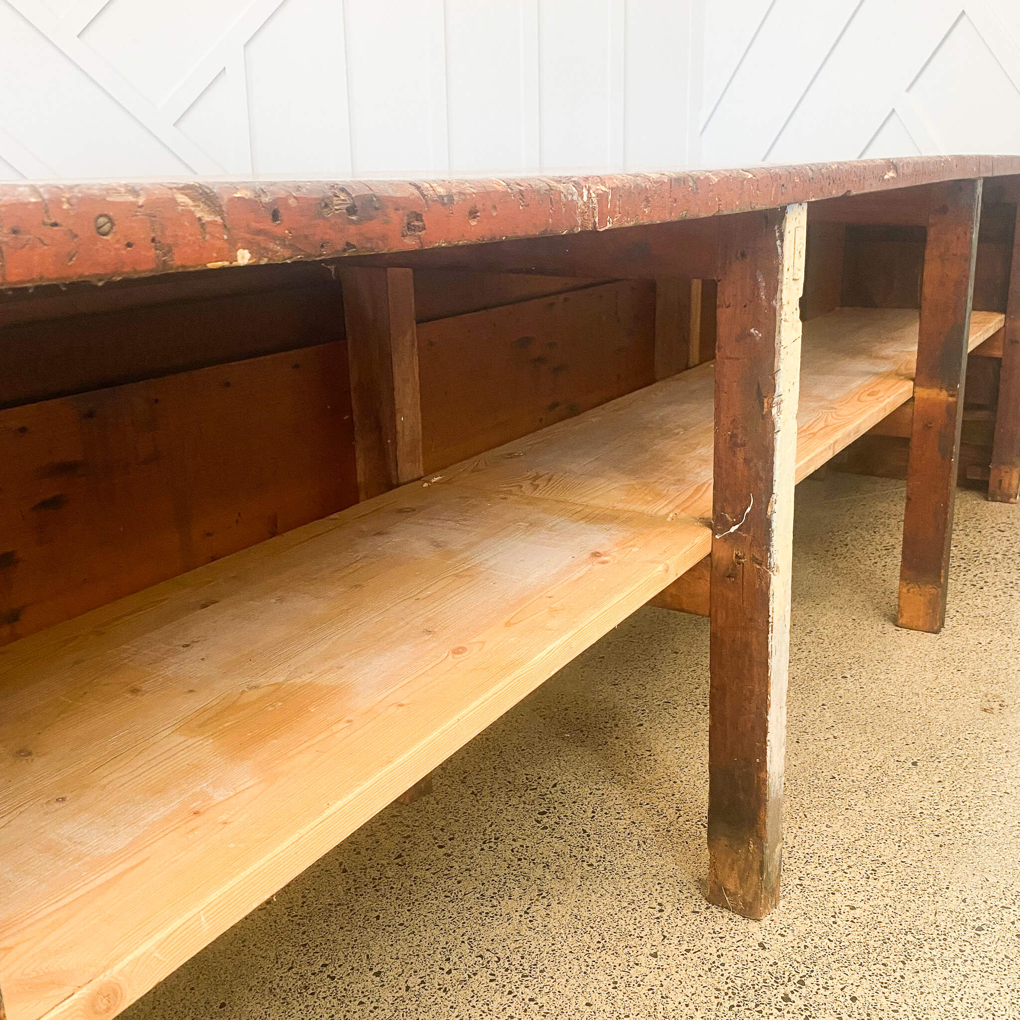 Large Antique Kauri Counter