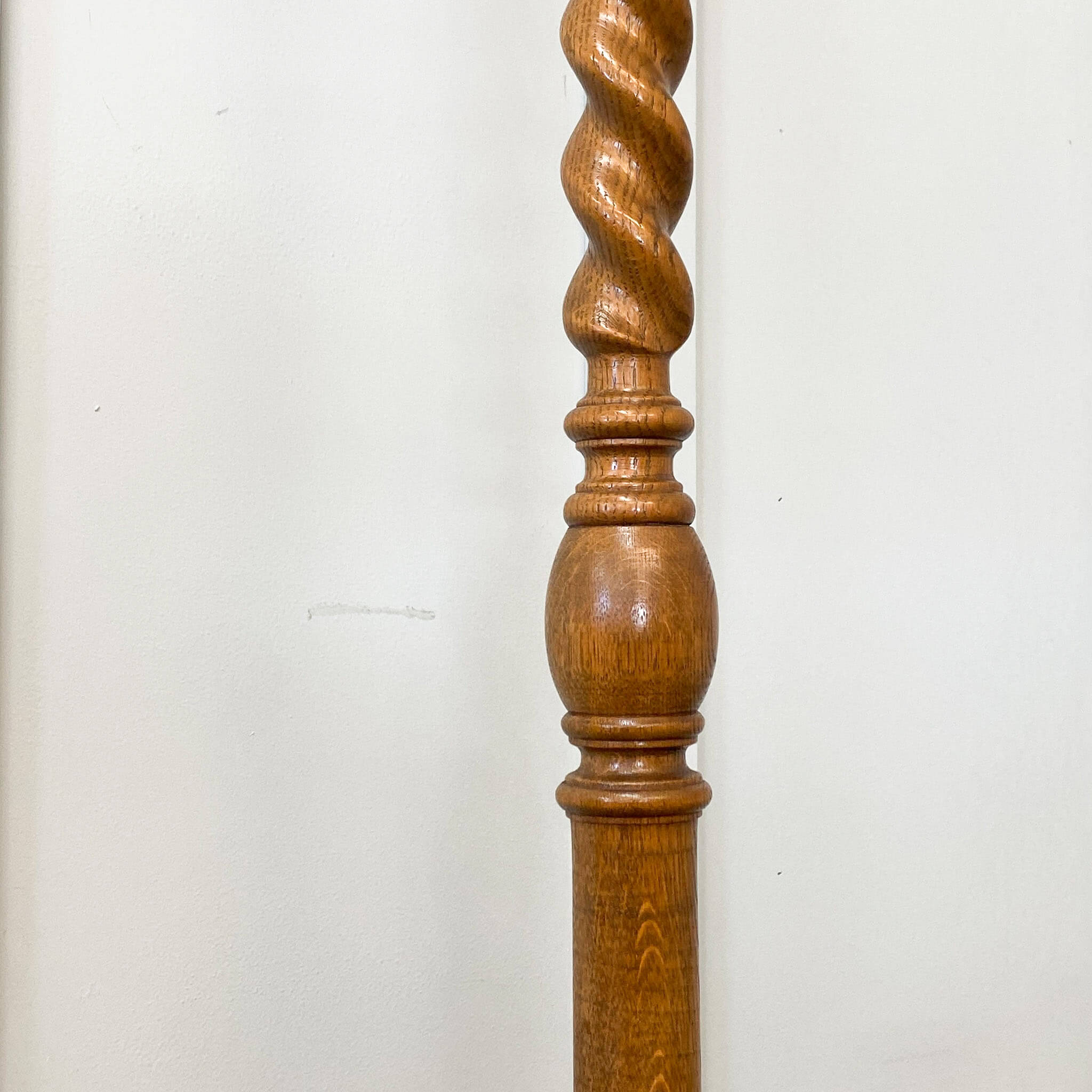 Antique Oak Standing Lamp