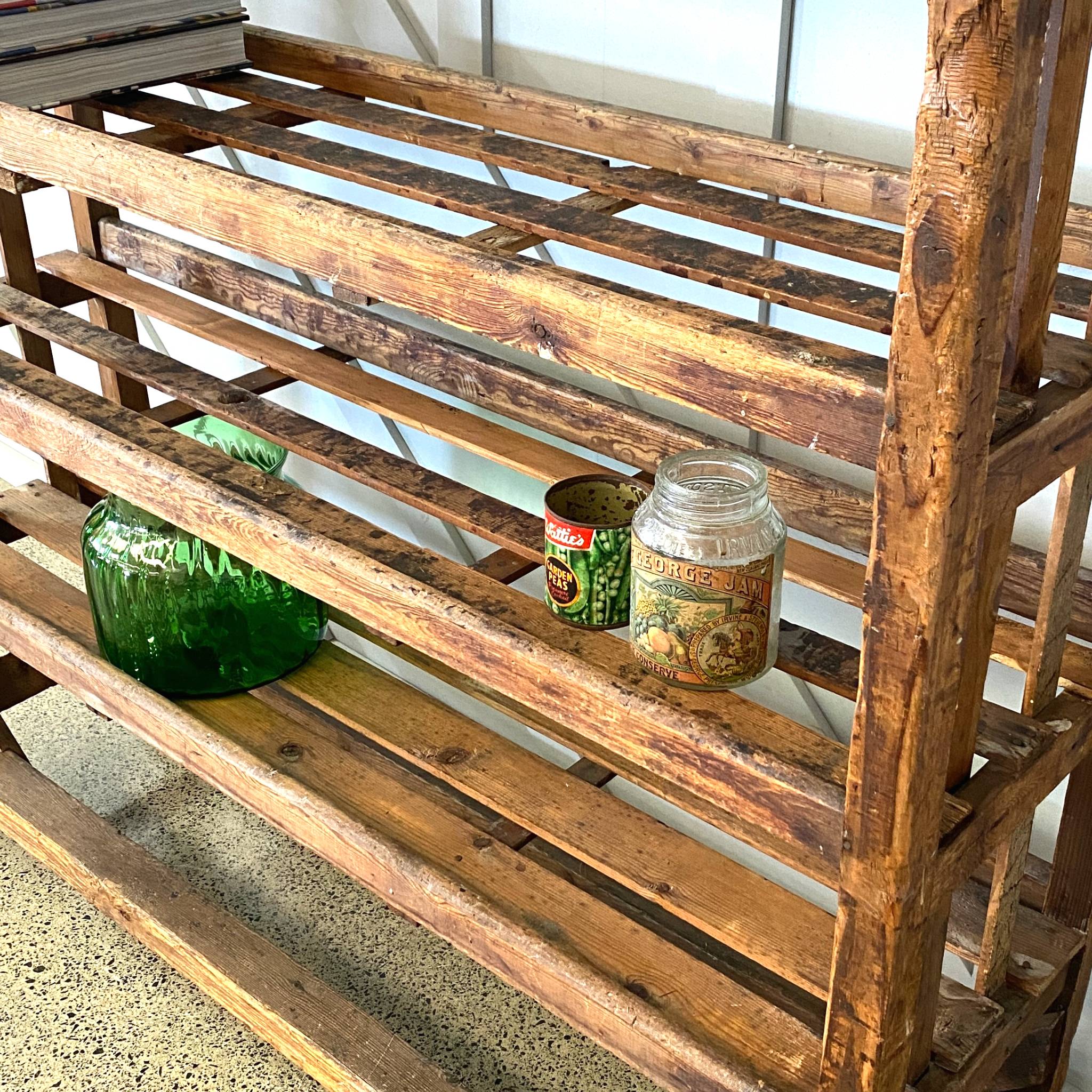Antique Factory Shoe Shelving