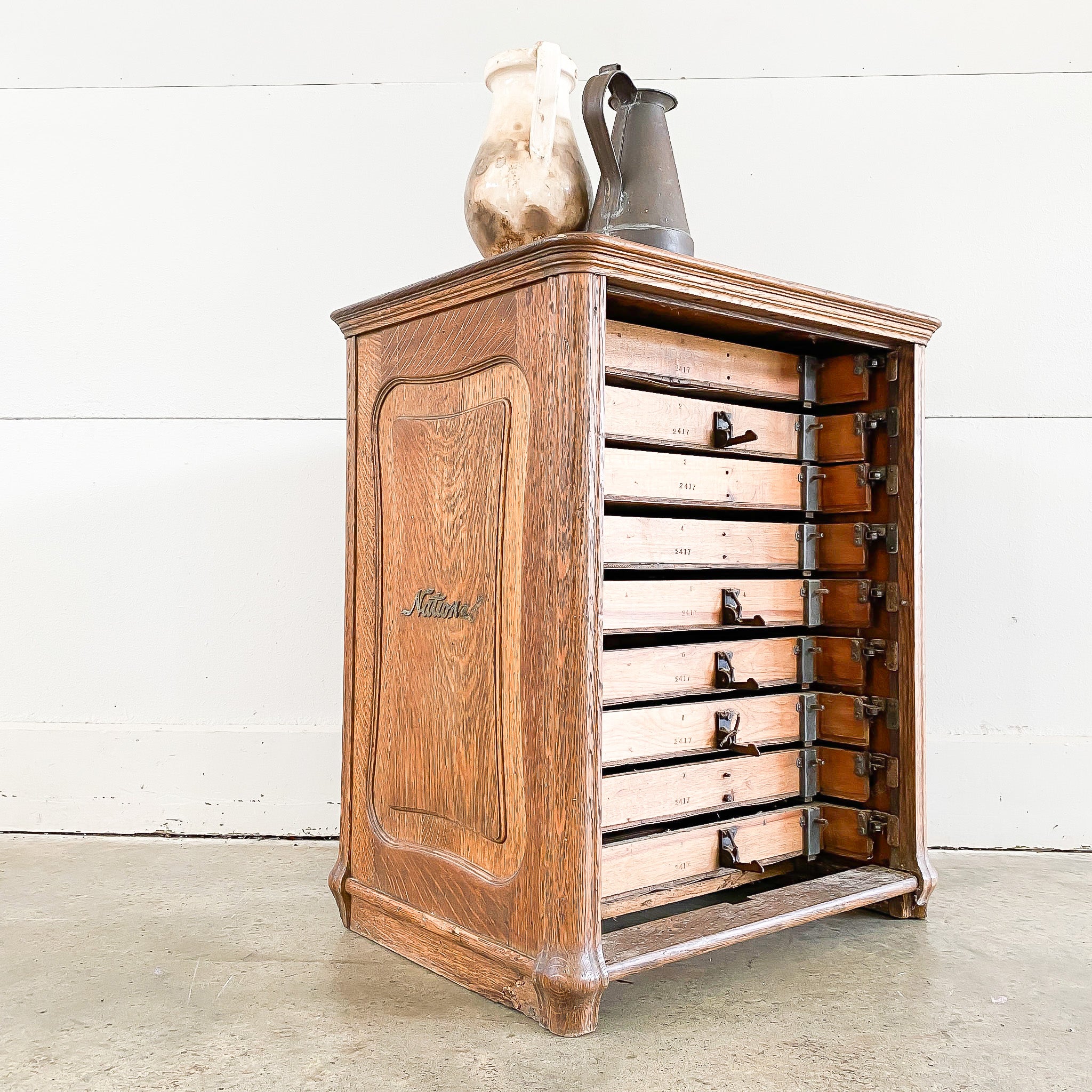Antique Tiger Oak Drawers