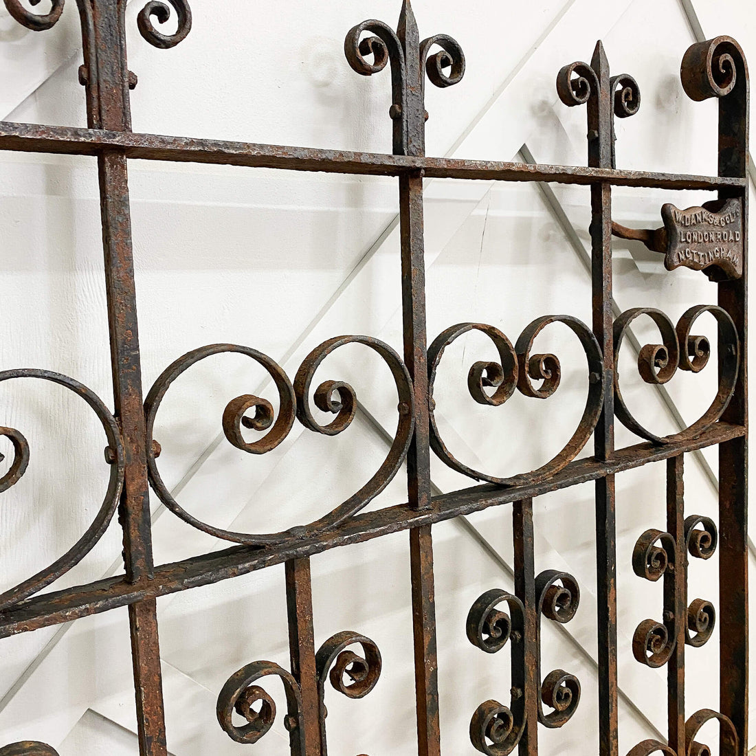 Antique Wrought Iron Garden Gate