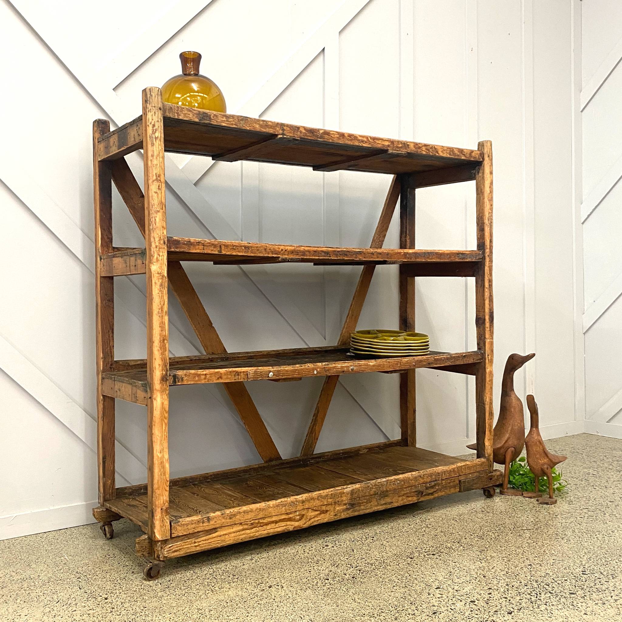 Antique Shoe Factory Shelving