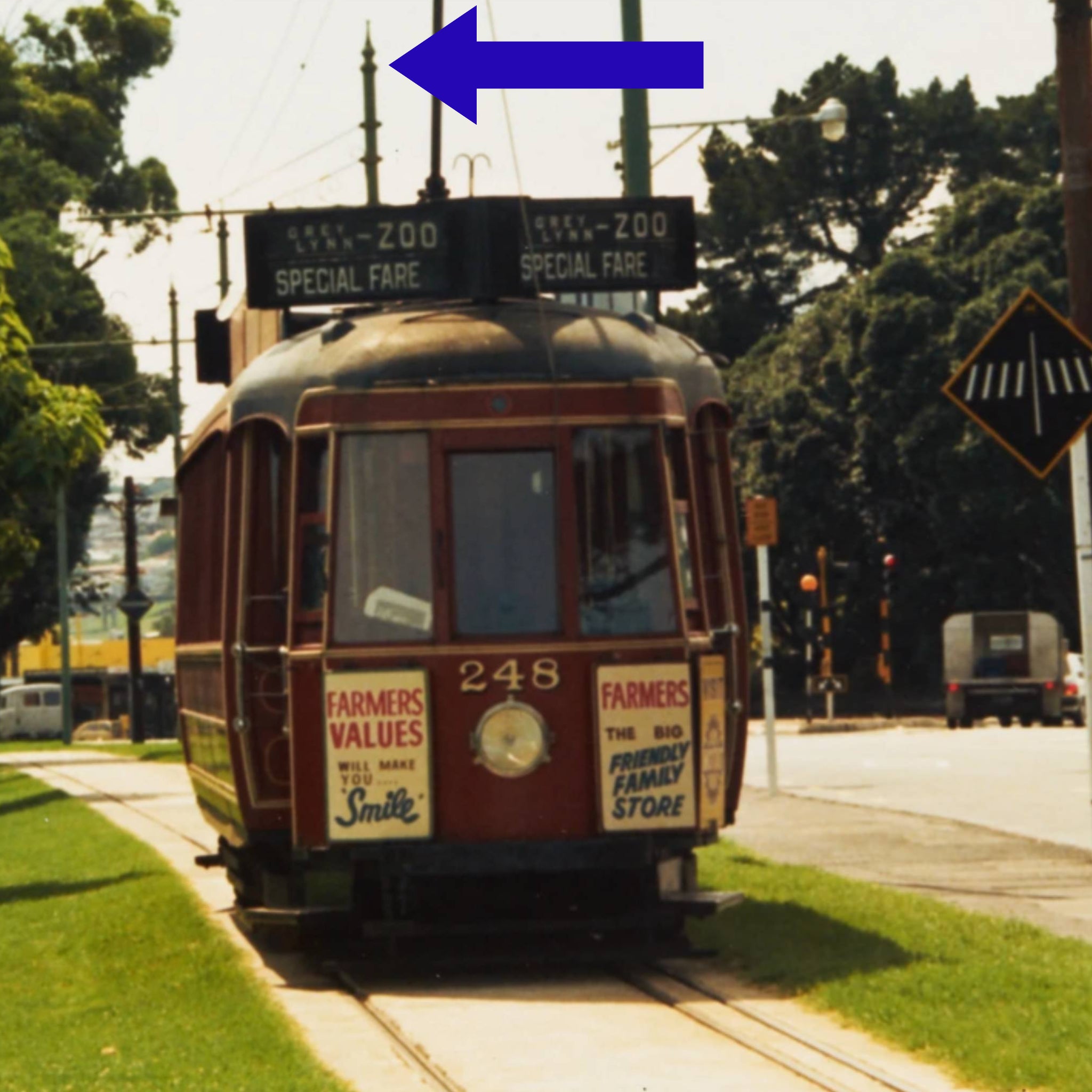 Antique NZR Auckland Tramline Powerline Toppers