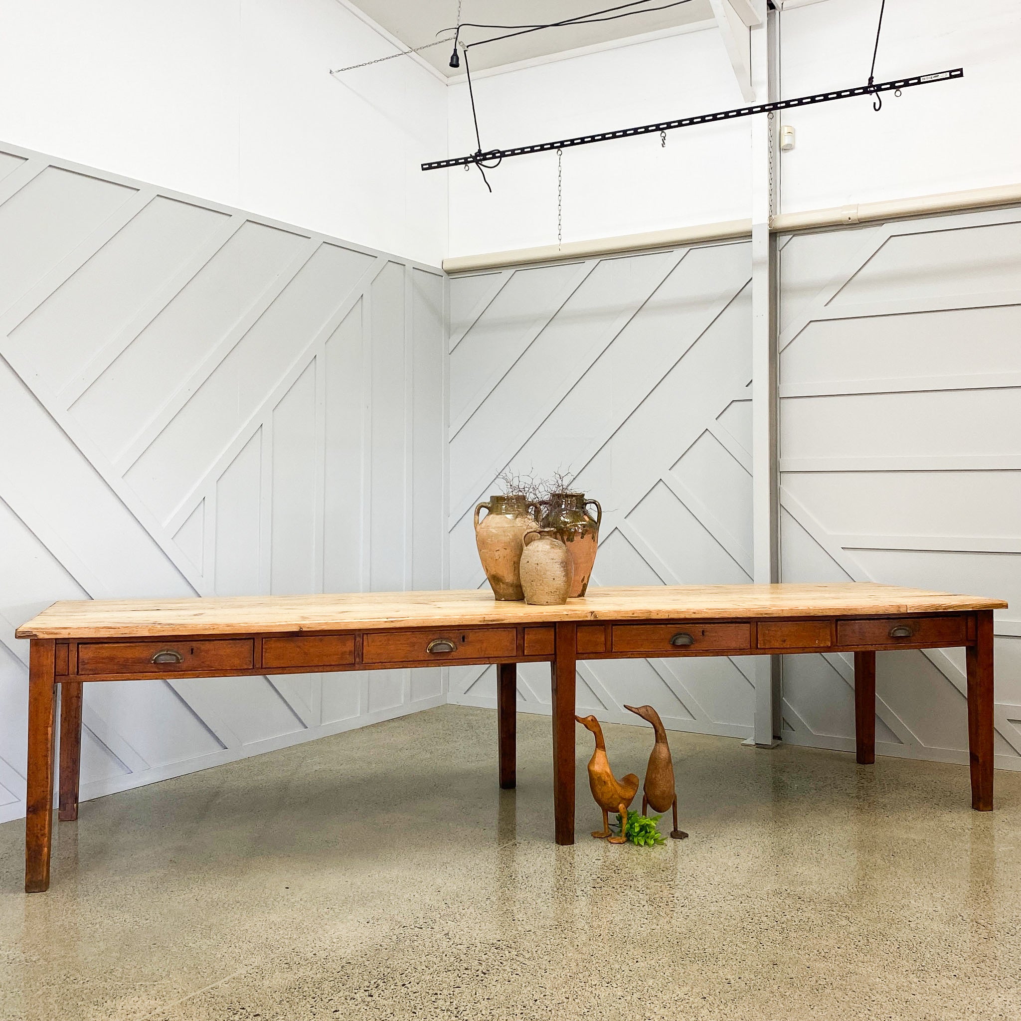 Banquet Style Pine Table