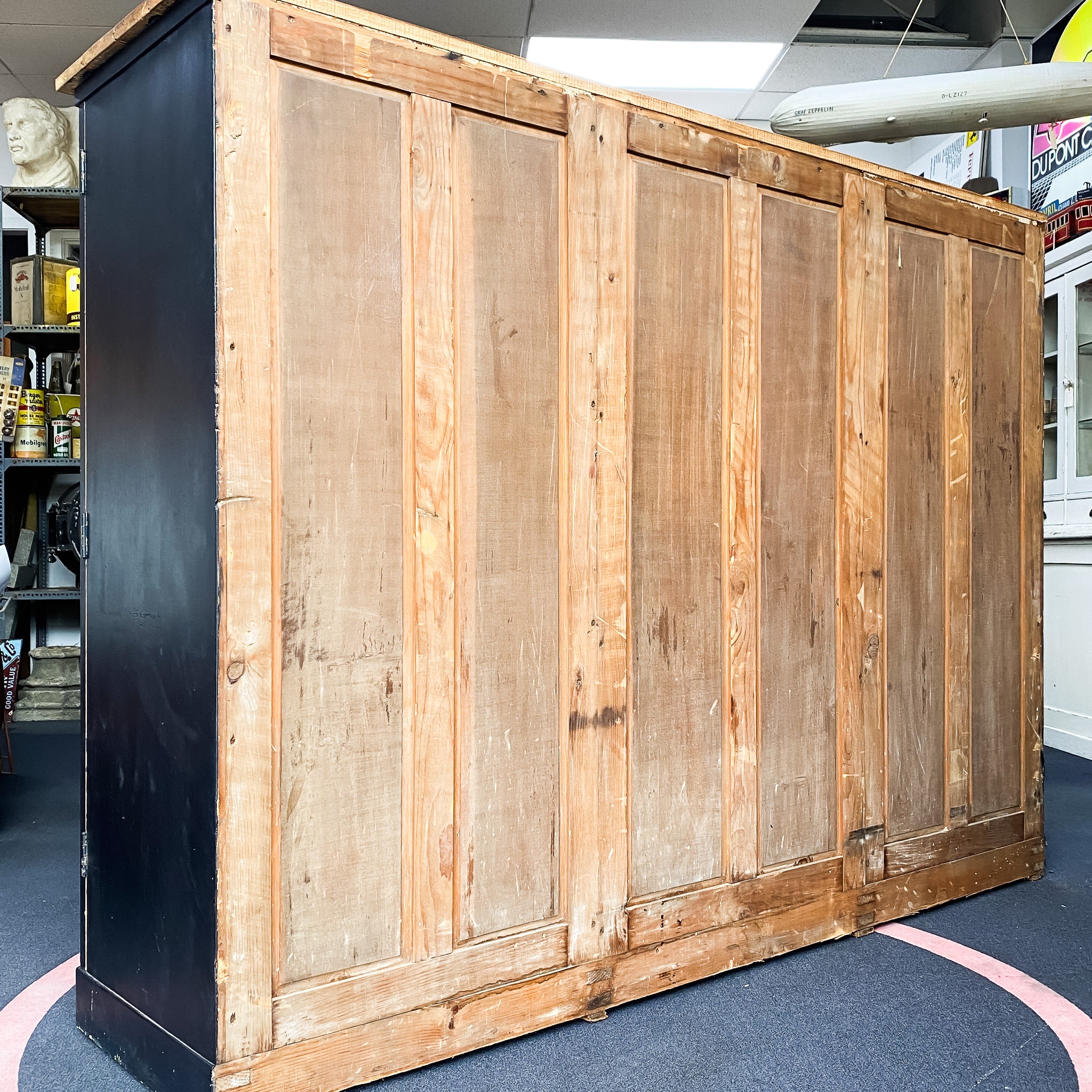 Vintage Oak Painted Kitchen Cabinet