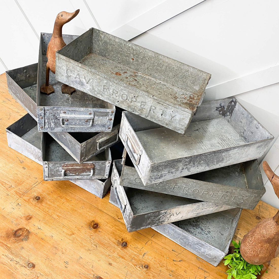 Industrial Metal Trays