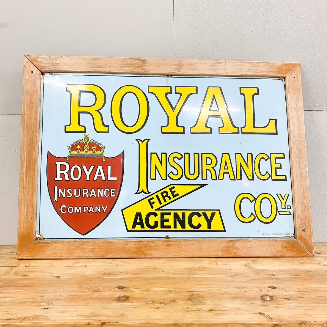 Royal Insurance Enamel Sign