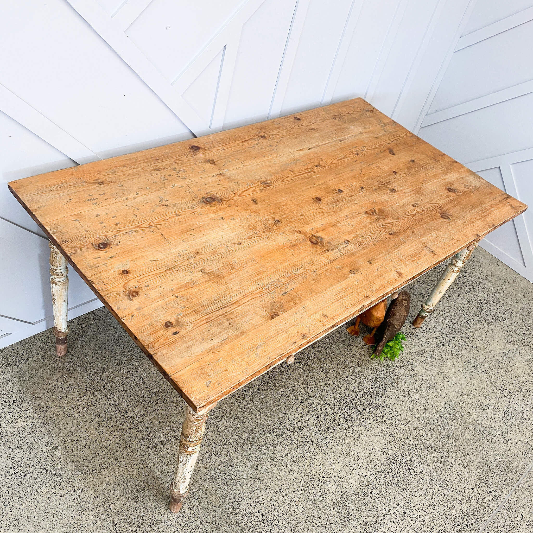 European Pine Painted Table