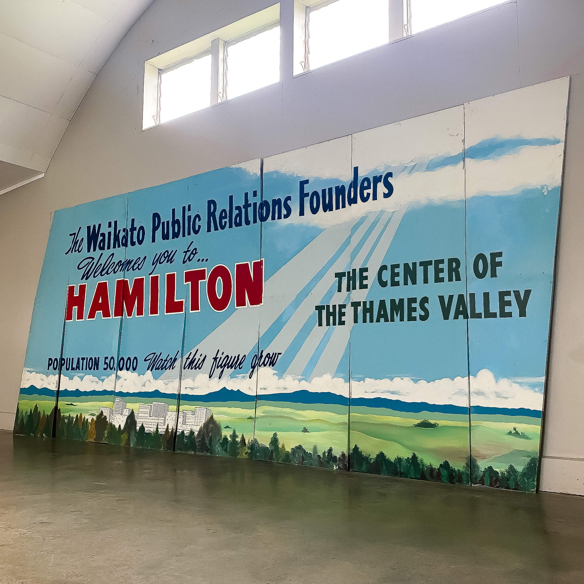Large Vintage Hamilton Billboard