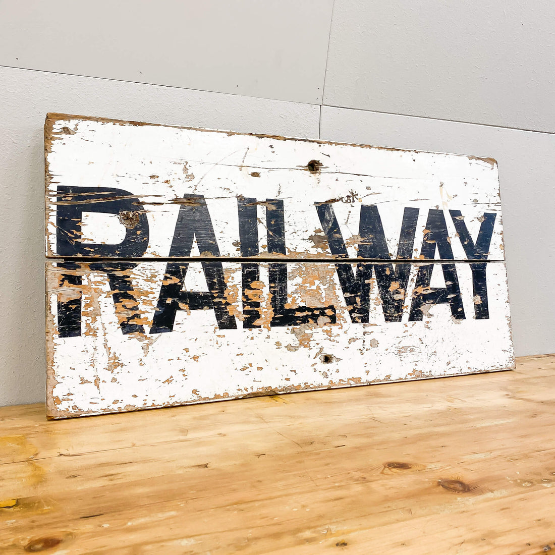 Handpainted Railway Sign