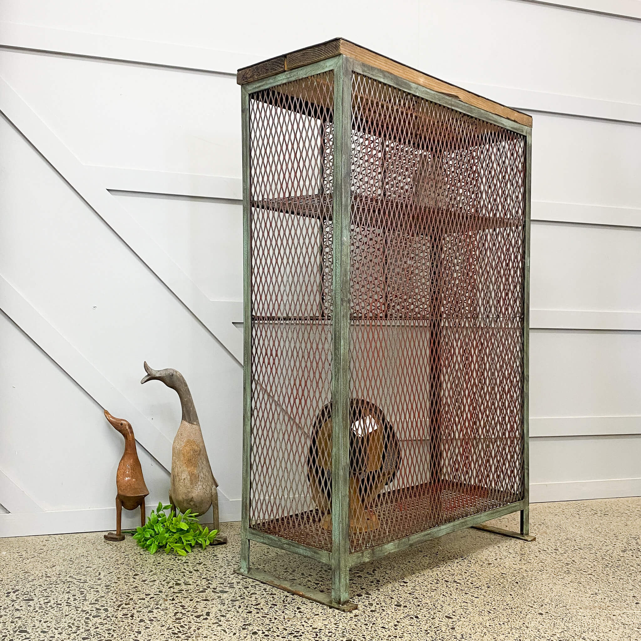 Mint Green Industrial Shelving