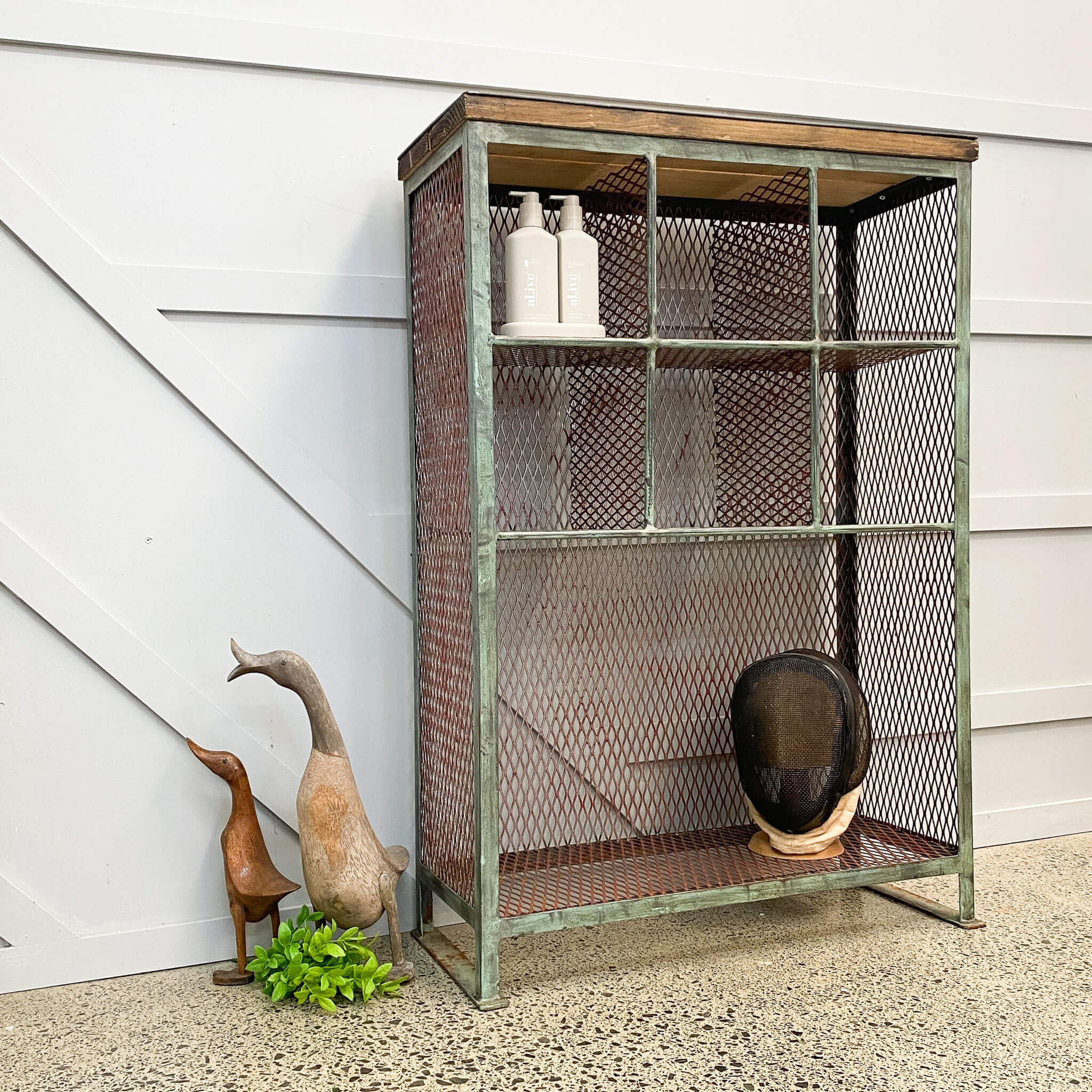 Mint Green Industrial Shelving