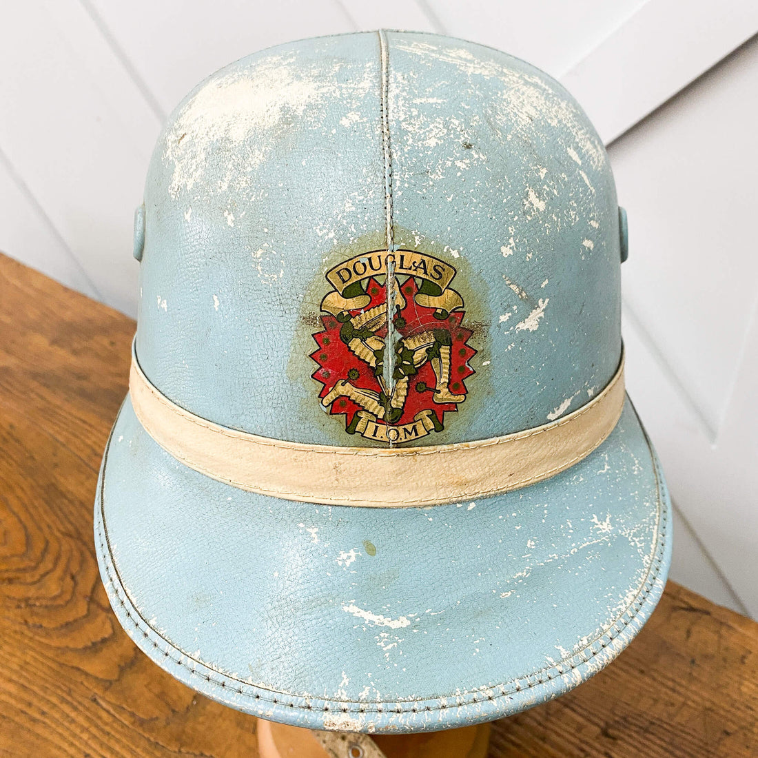 Isle Of Man TT Vintage Police Motorcycle Helmet