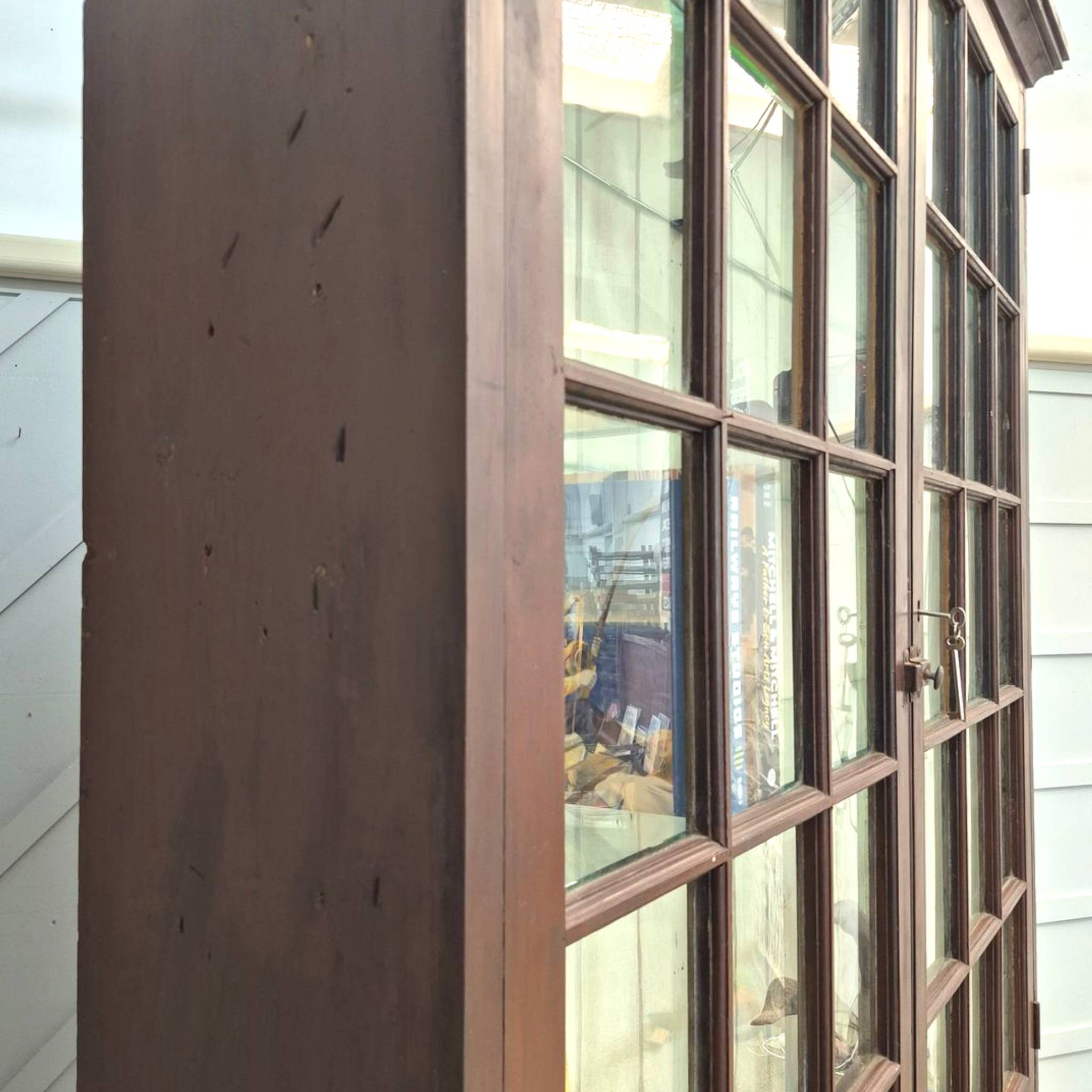 A Large Antique Display Cabinet