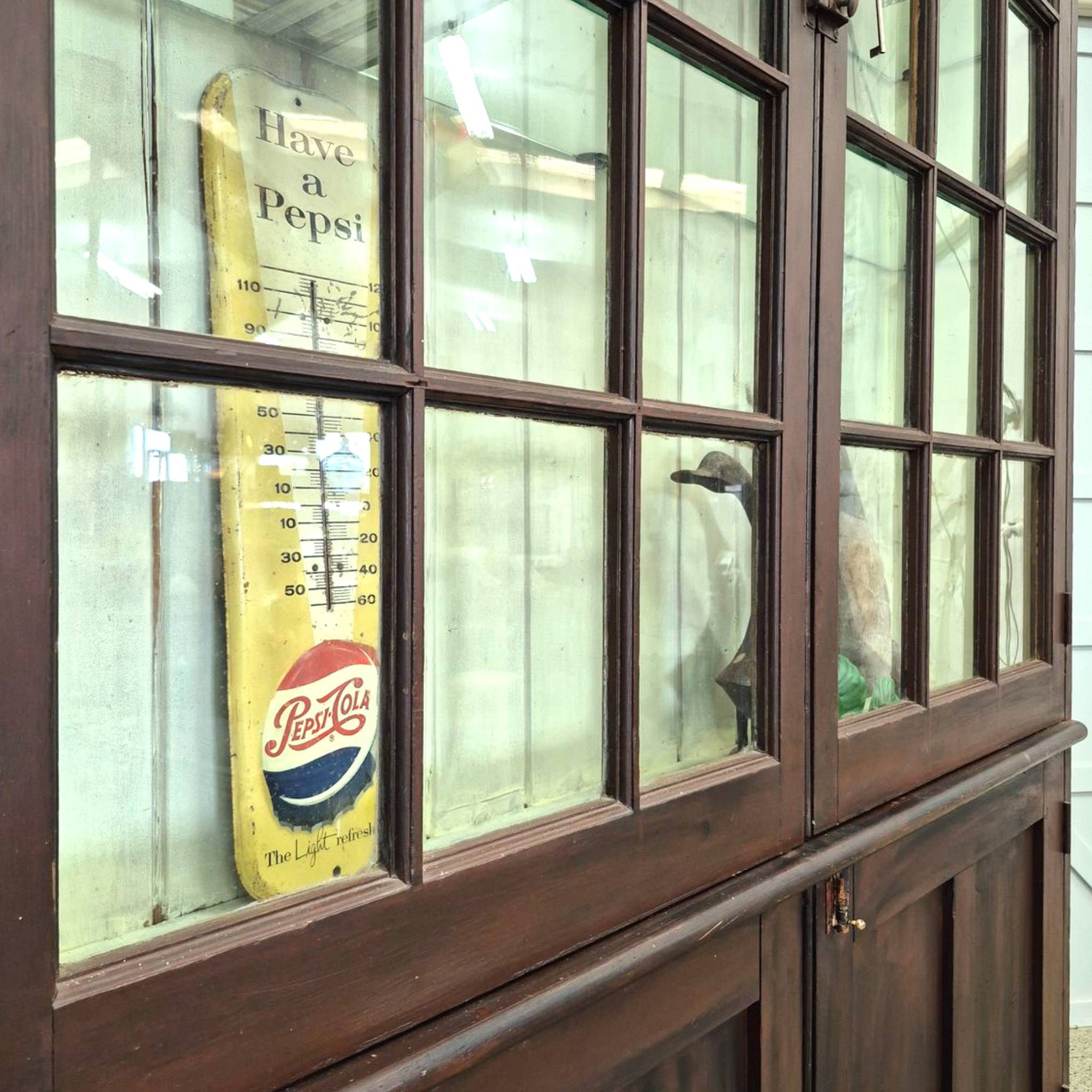 A Large Antique Display Cabinet
