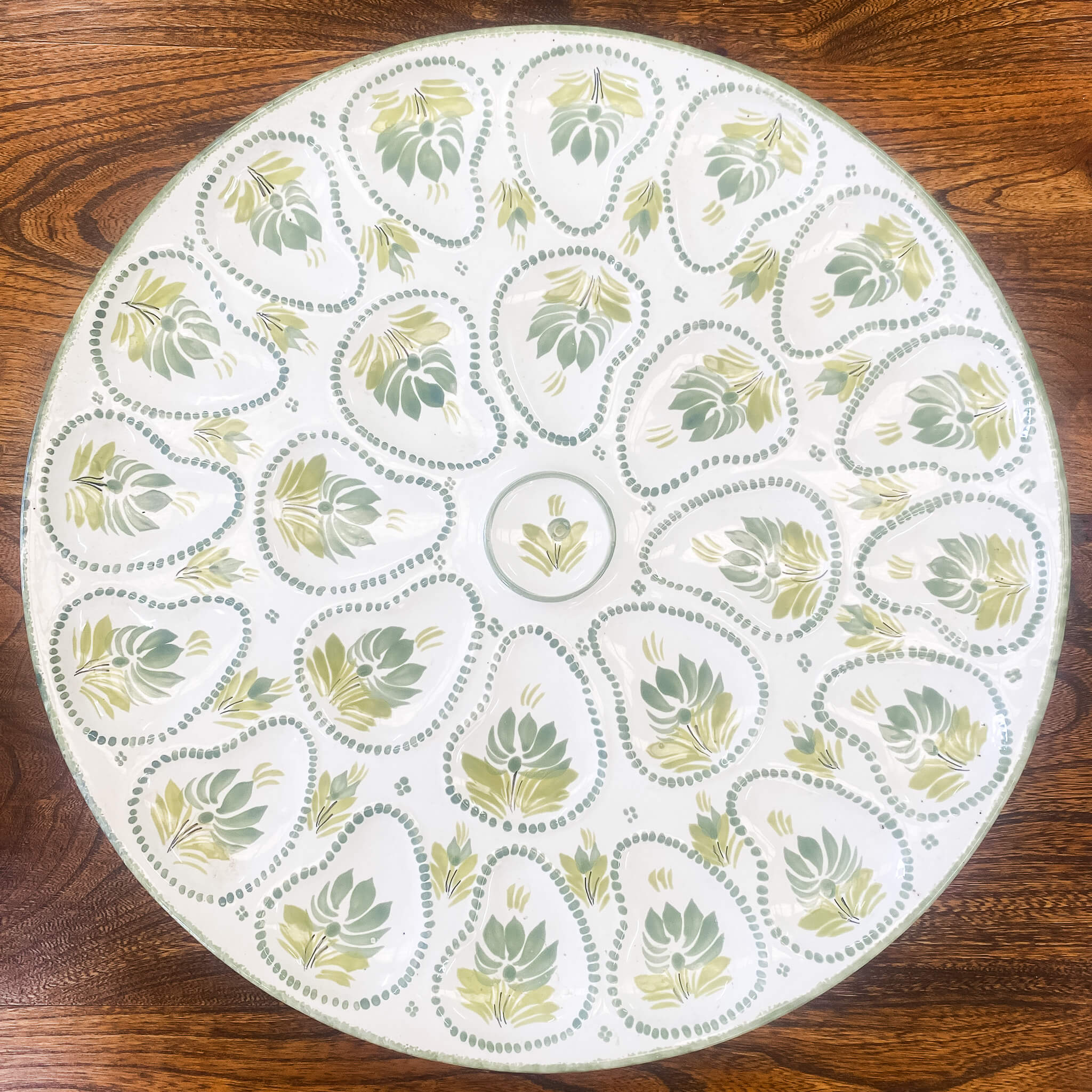 Large French Oyster Plate