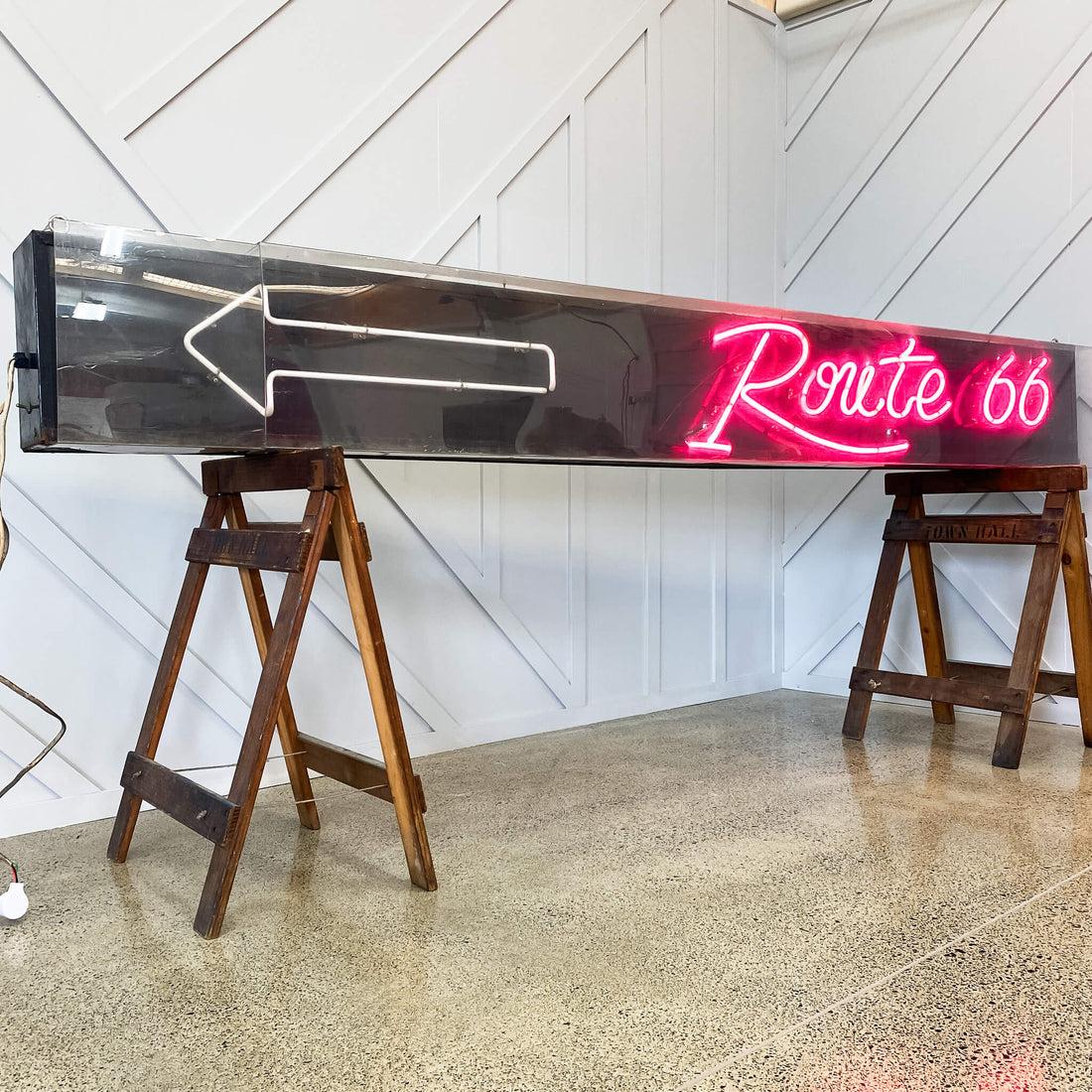 Vintage Neon Route 66 Sign