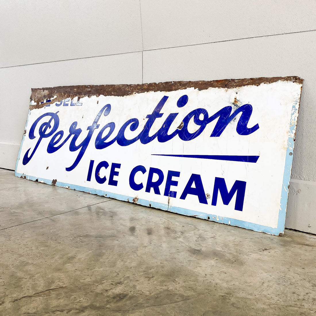 Perfection Ice Cream Enamel Sign