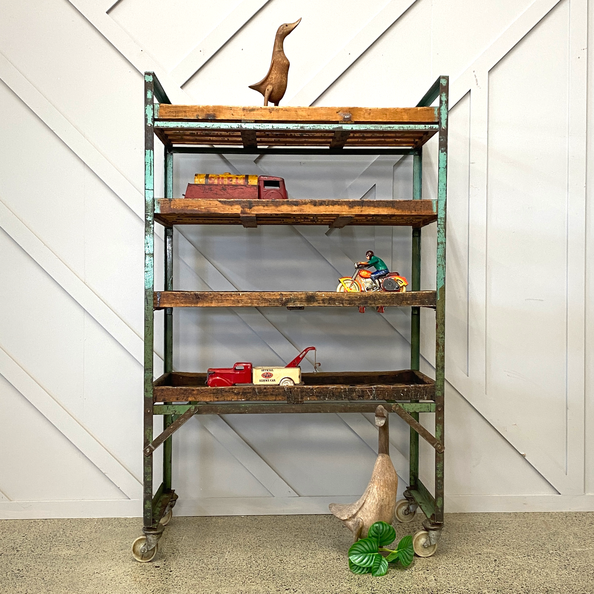 Vintage Shoe Factory Rack
