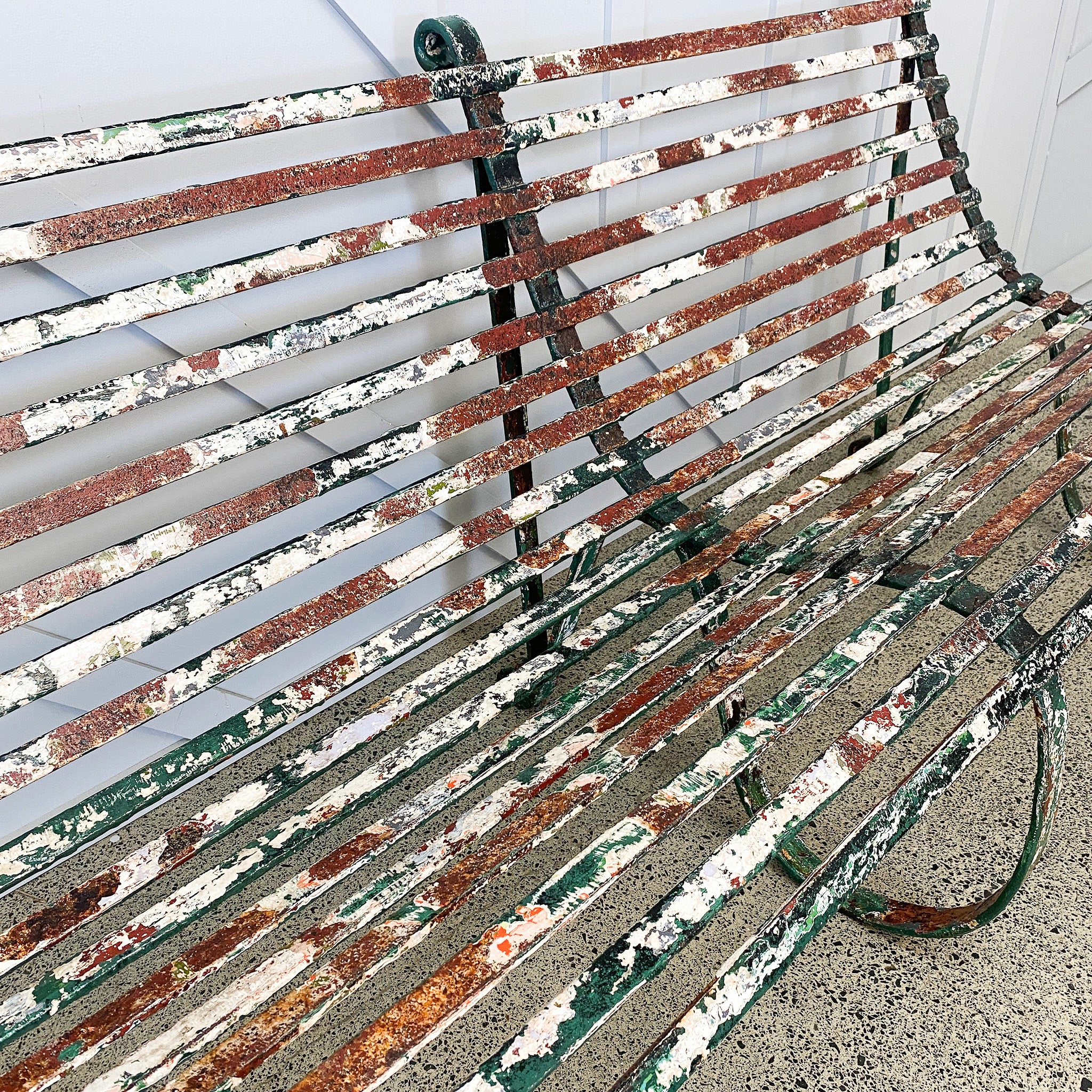 Victorian Strap Work Garden Bench