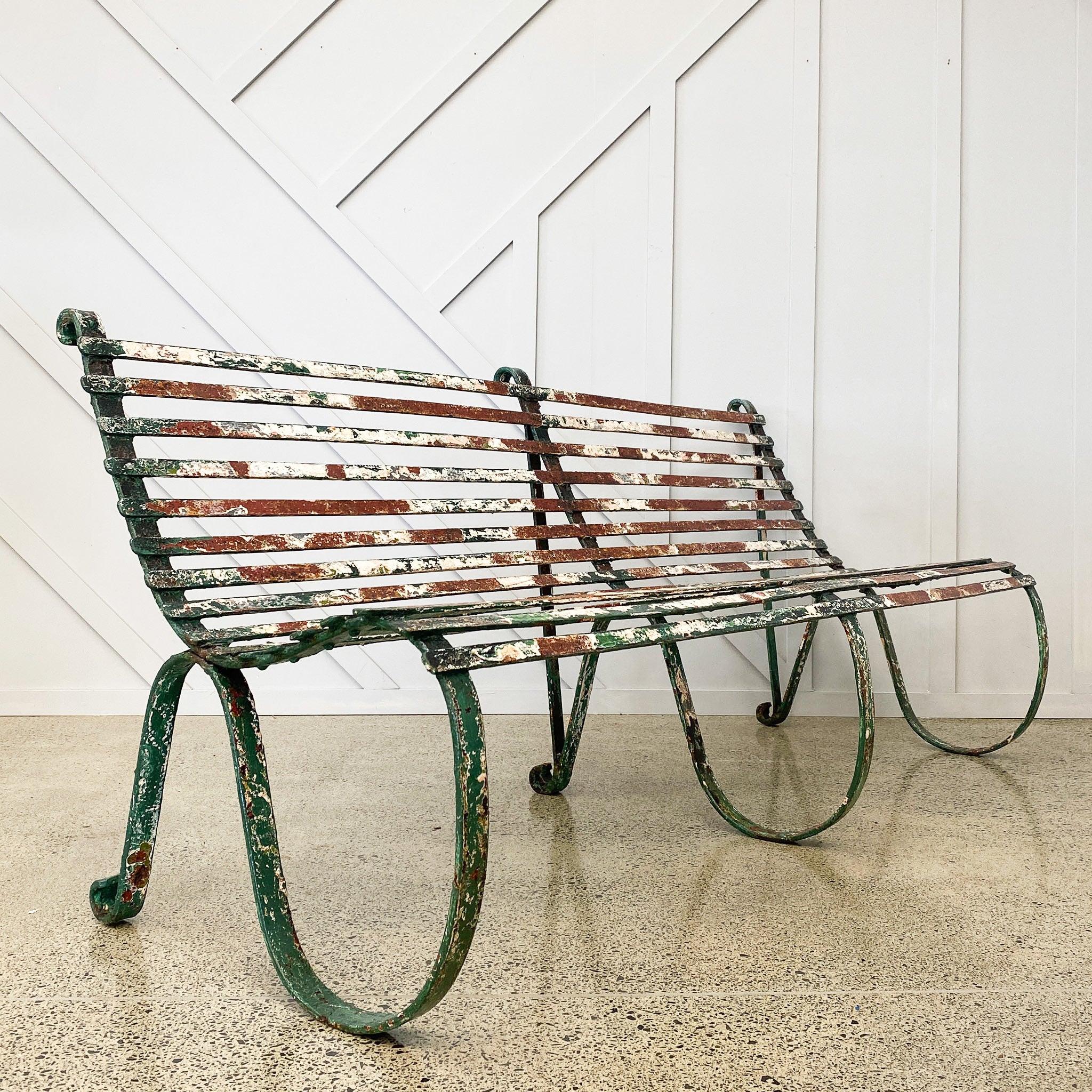 Victorian Strap Work Garden Bench