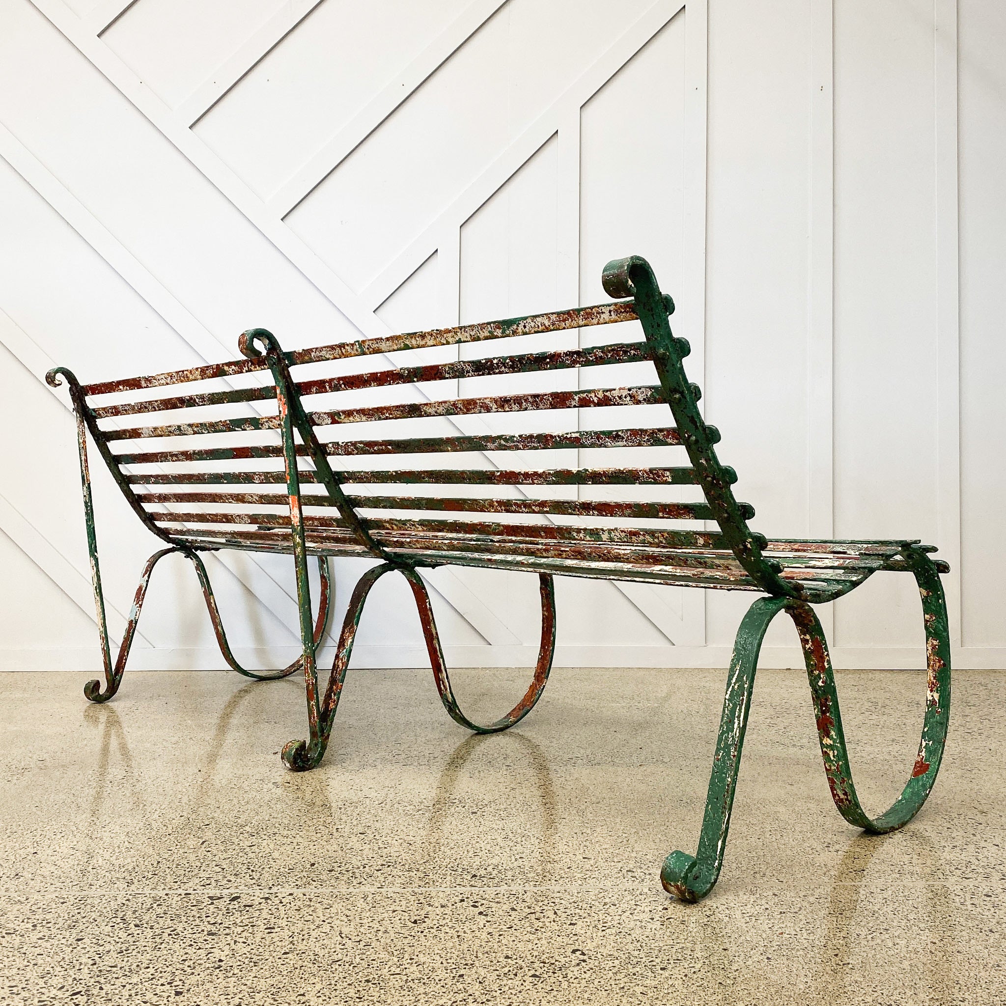 Victorian Strap Work Garden Bench