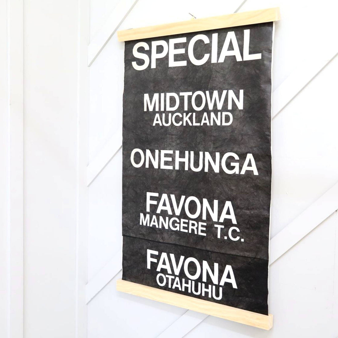 Vintage Auckland Bus Blind