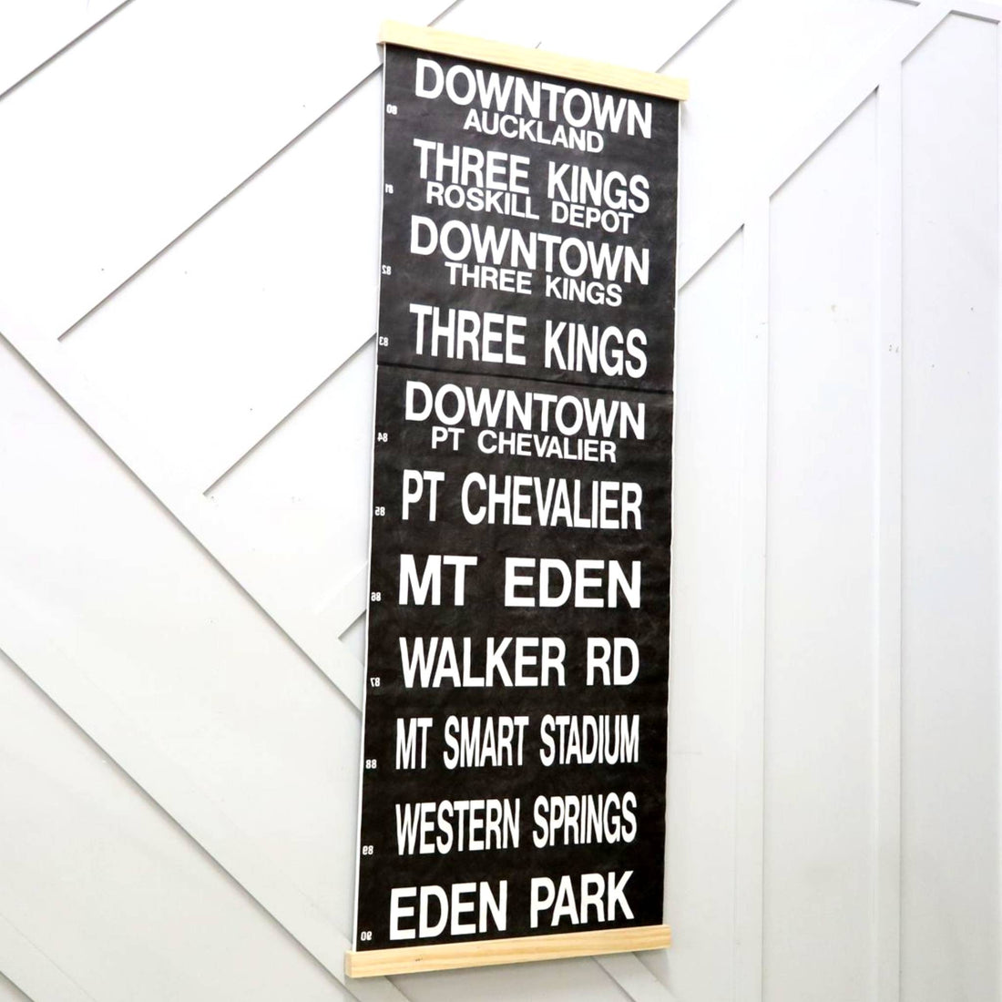 Vintage Auckland Bus Blind