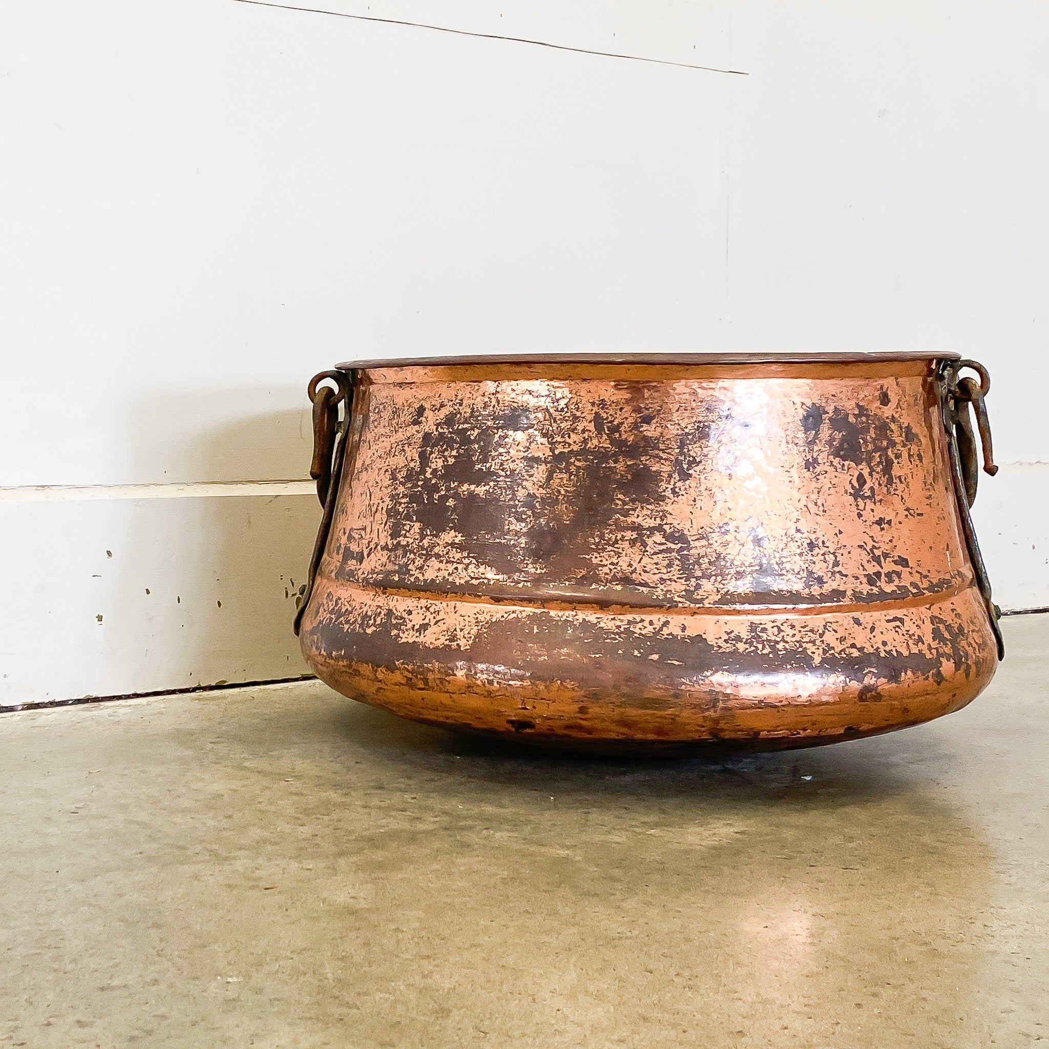 A Large Vintage Copper Pot