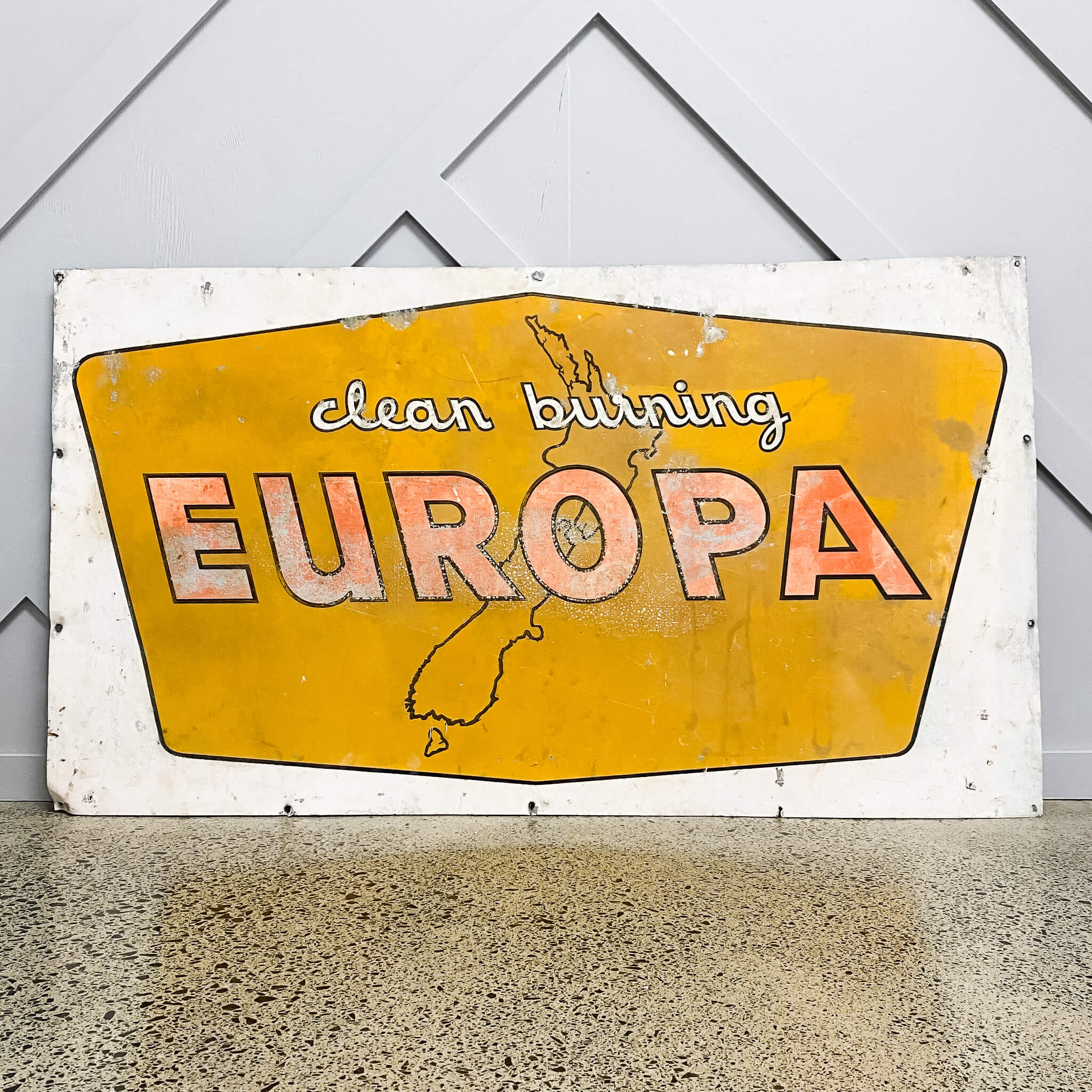 Vintage Europa Oil Sign