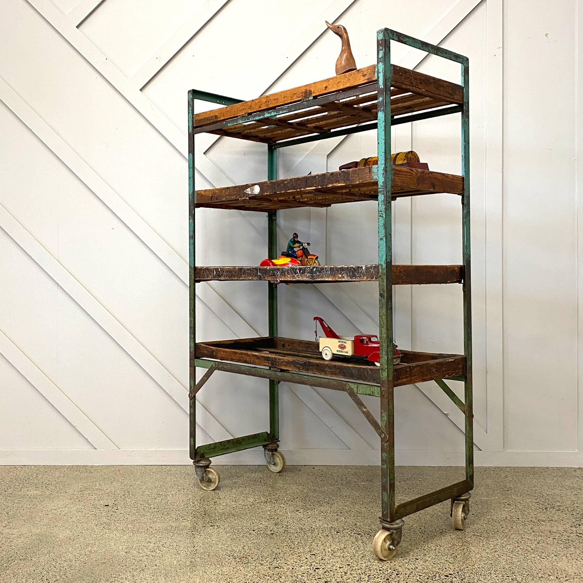 Vintage Shoe Factory Rack
