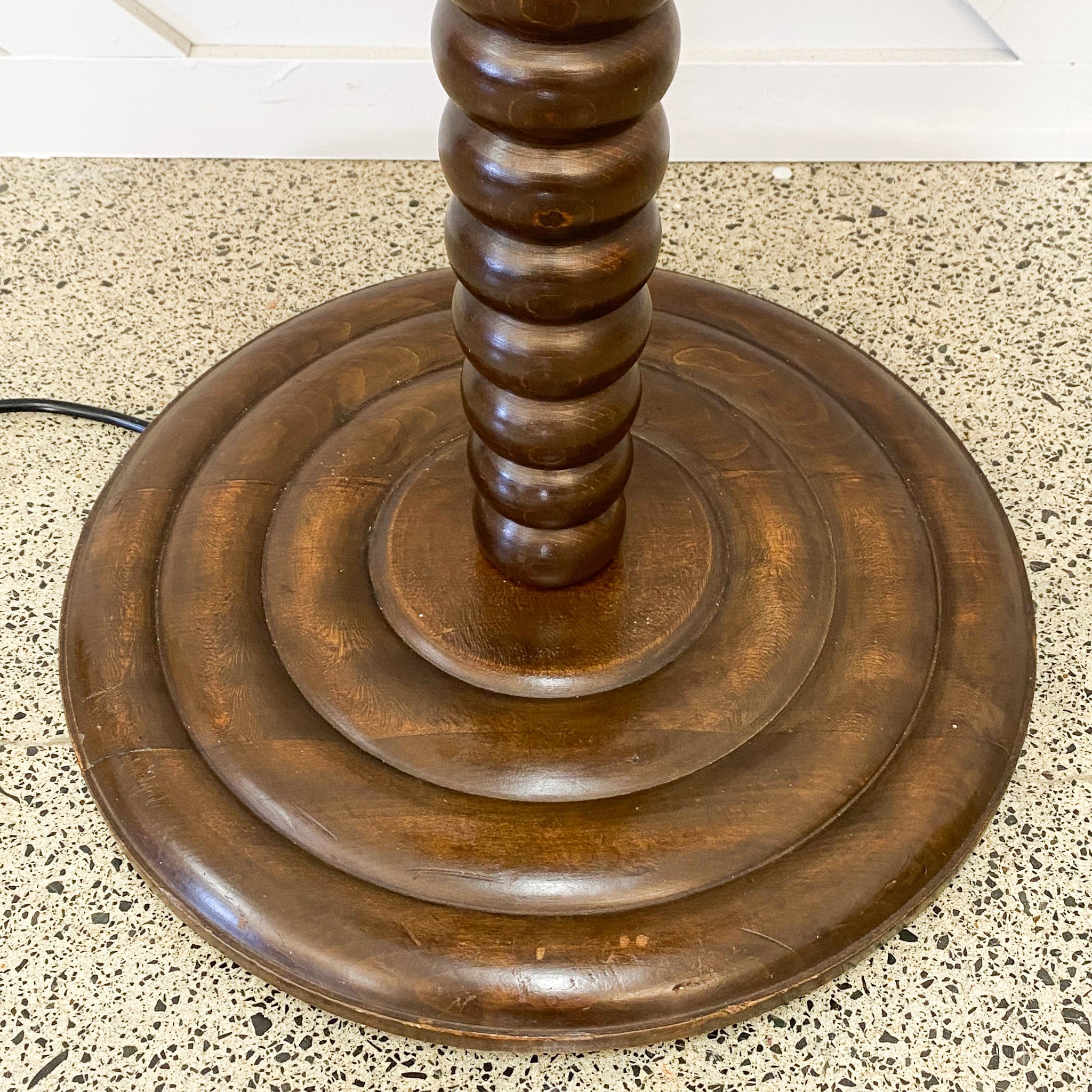 Vintage French Standing Lamp and Side Table