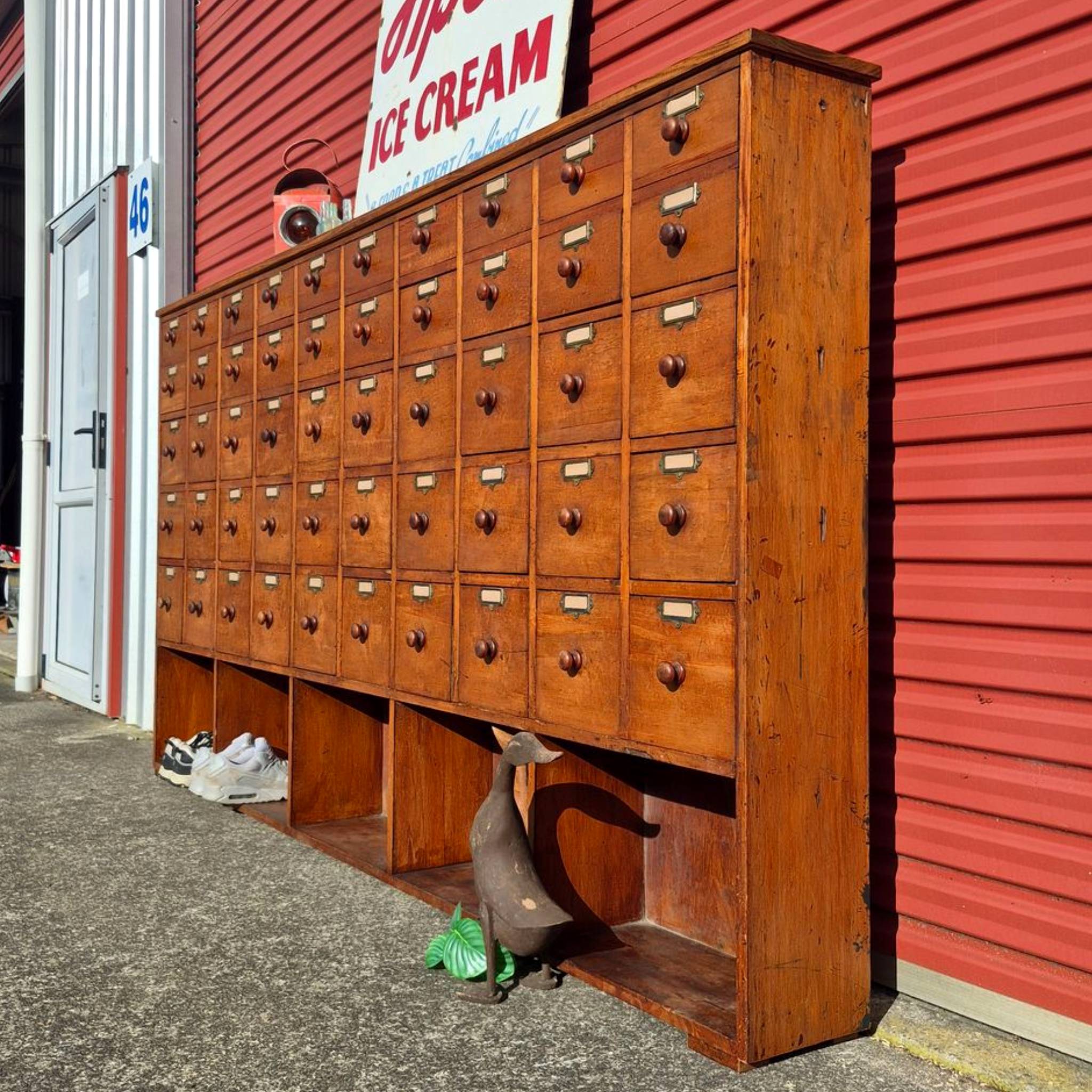Vintage Kauri Multi-Drawer Cabinet