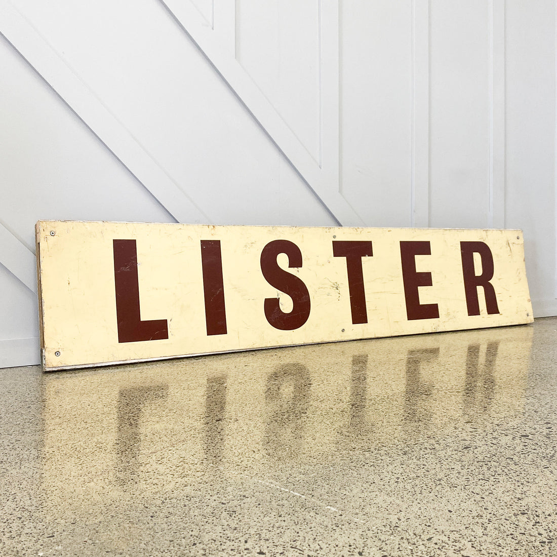 Vintage Lister Stationary Engines Sign