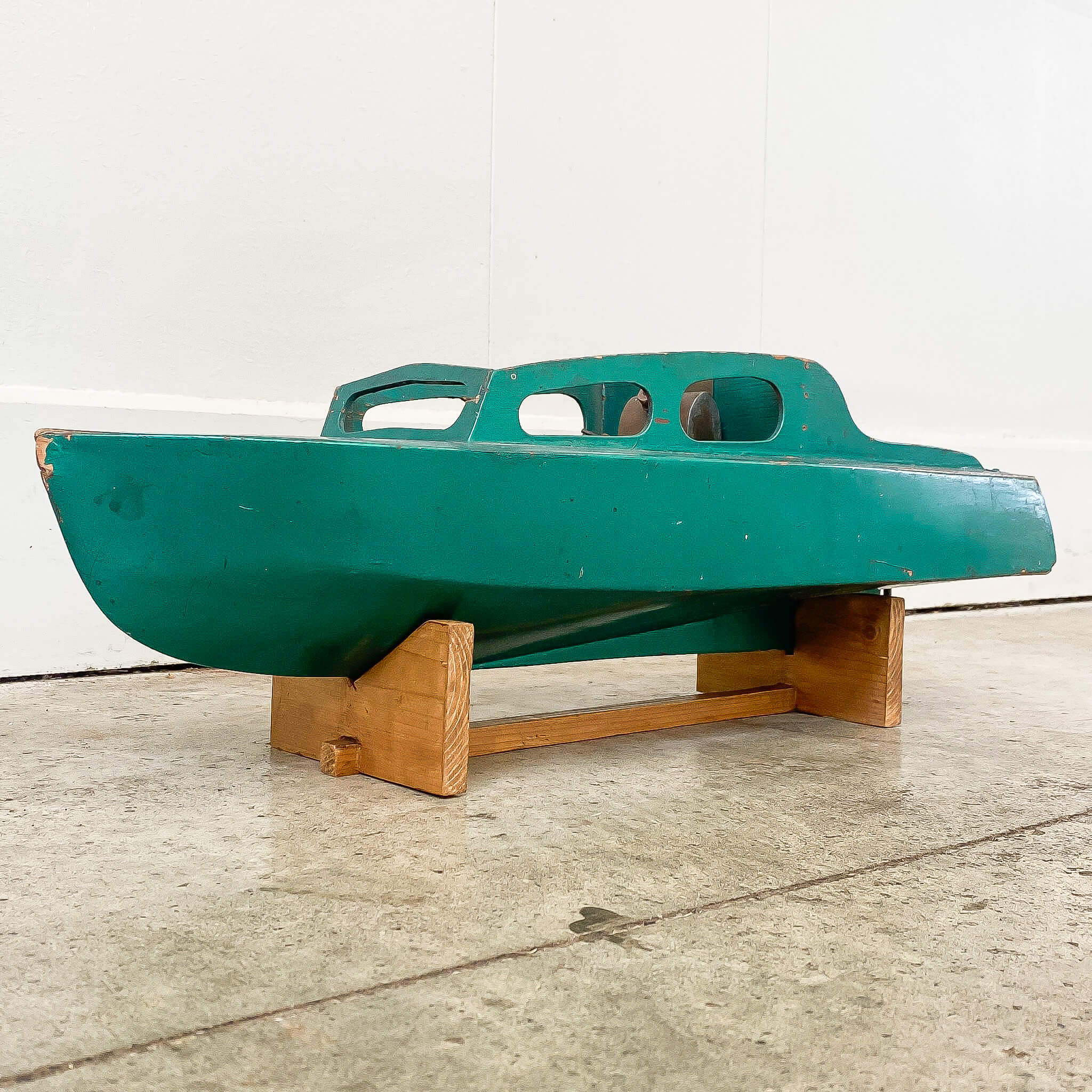 c1950s Petrol Powered Pond Yacht