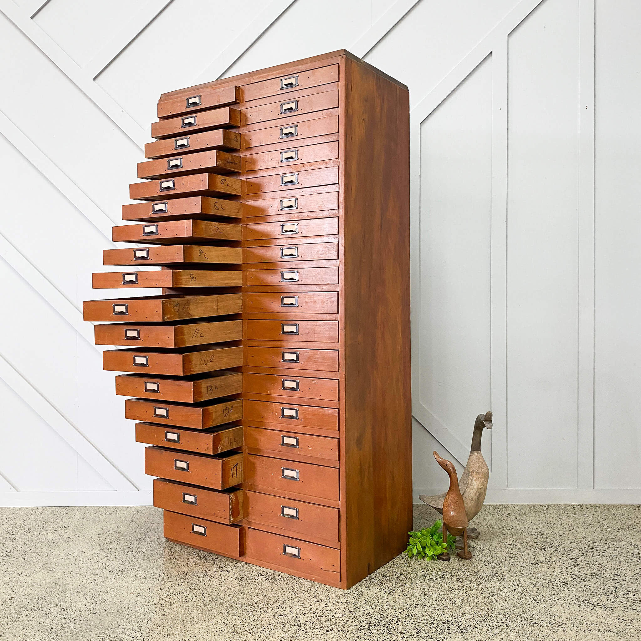 Vintage Rimu Multi Draw Cabinet