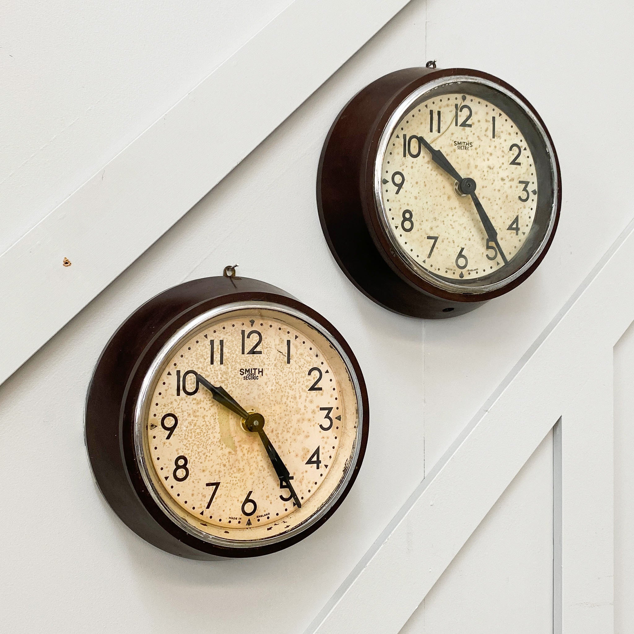Vintage Smiths Bakelite Wall Clocks