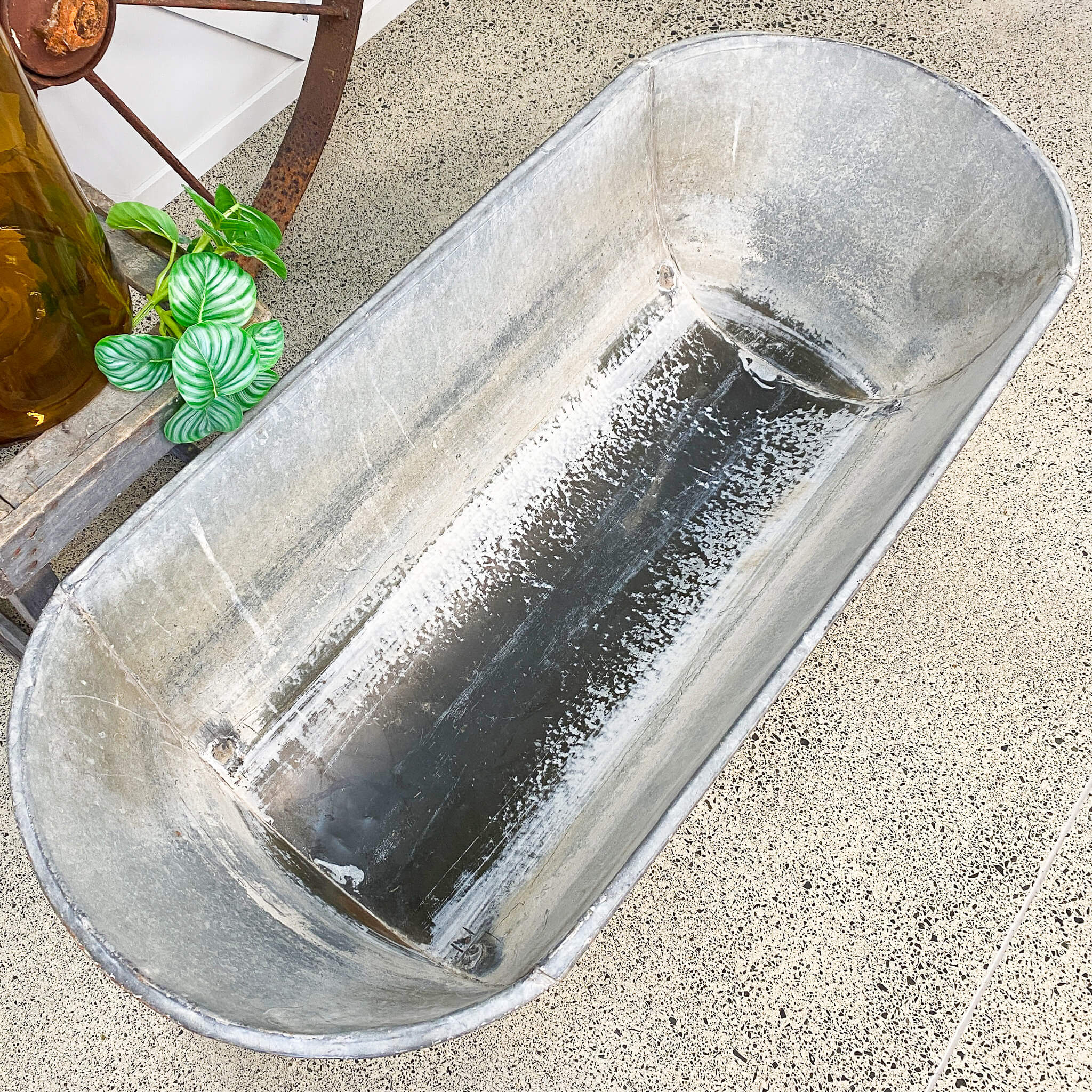 Vintage Tin Bath Tub