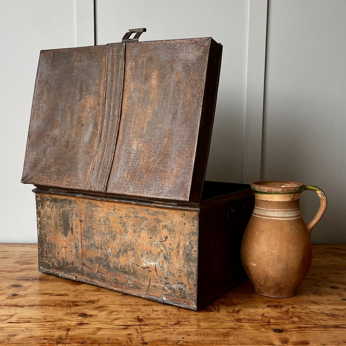 Back of an old church trunk