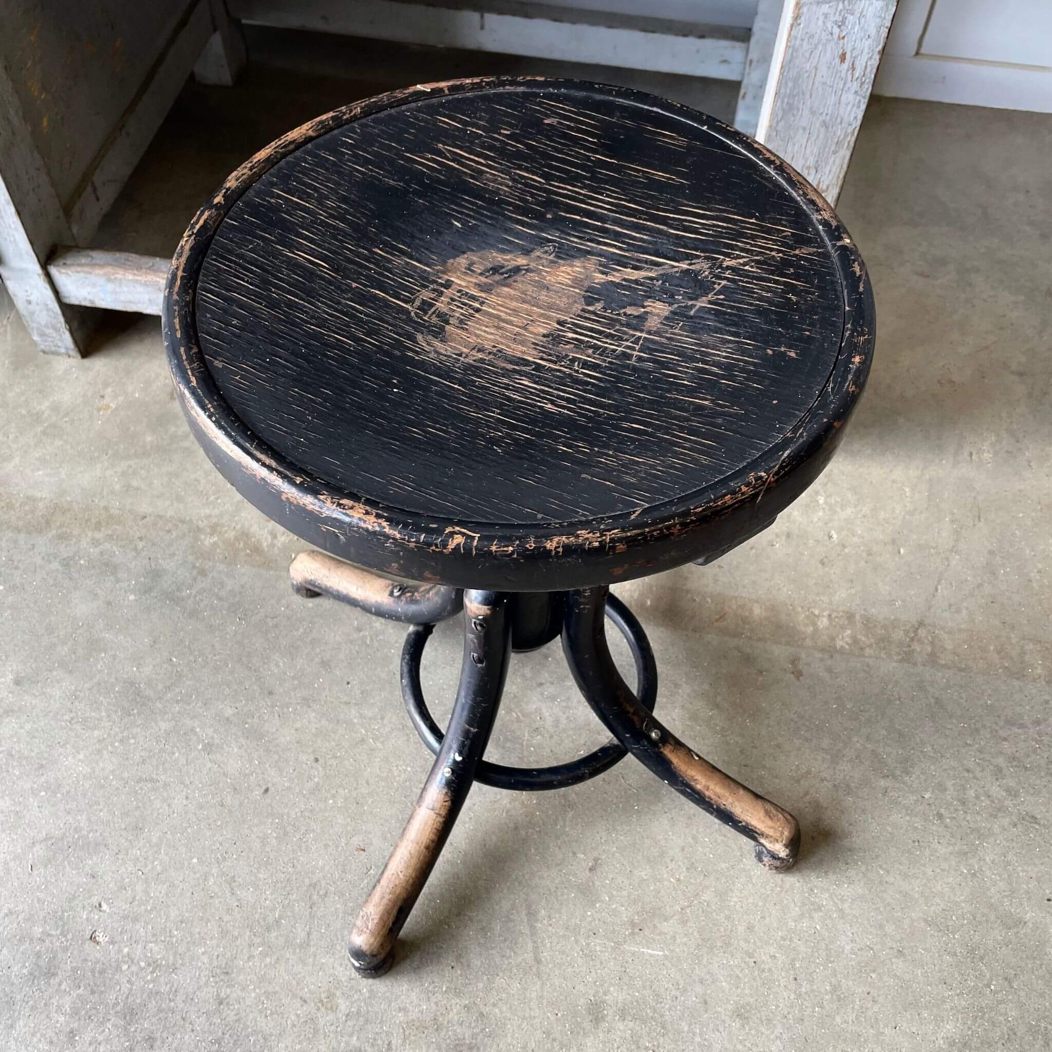 Antique chairs, Thonet piano stool
