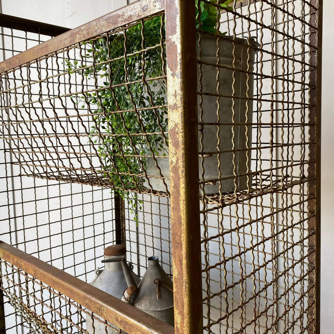 Vintage industrial storage rack