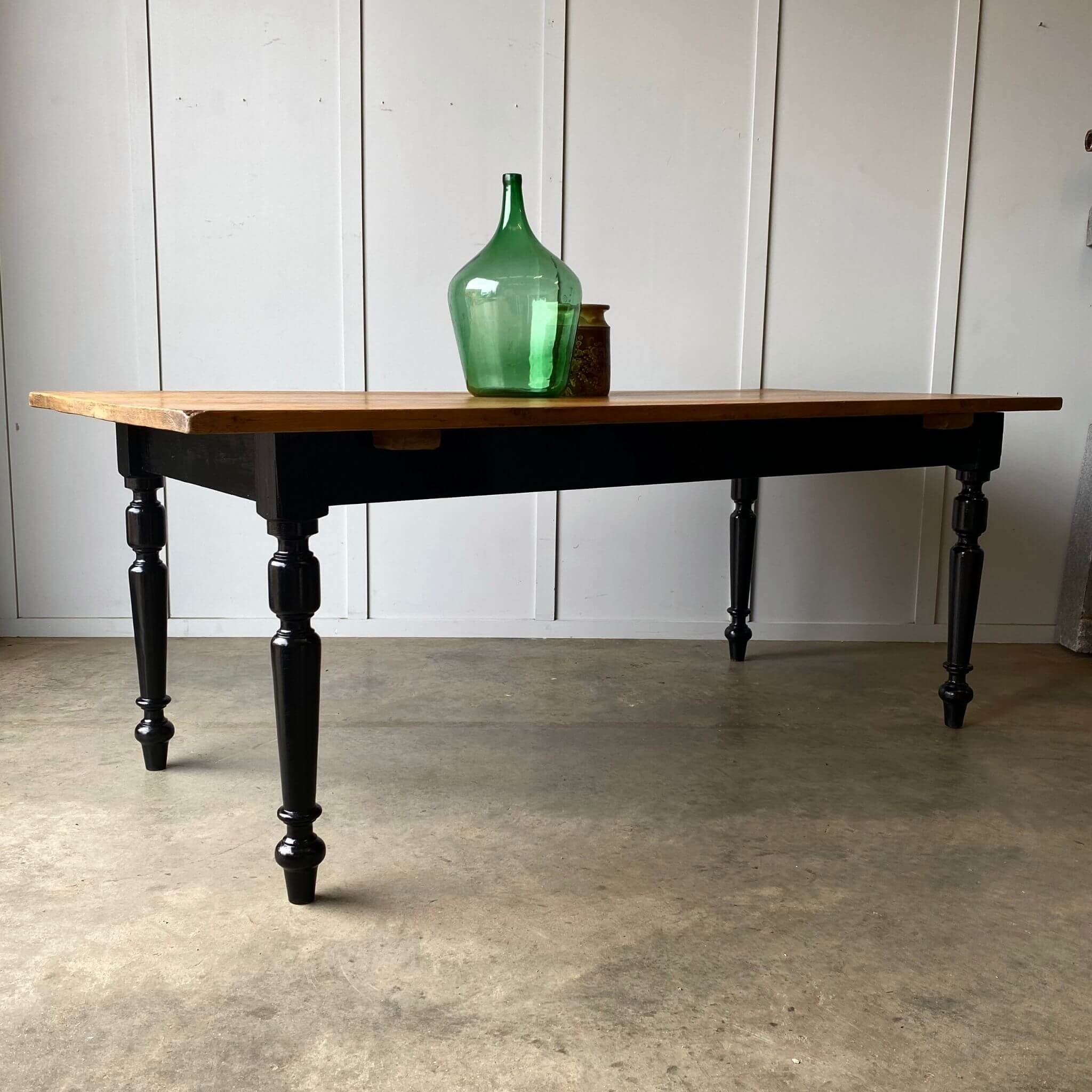 Antique farmhouse dining table