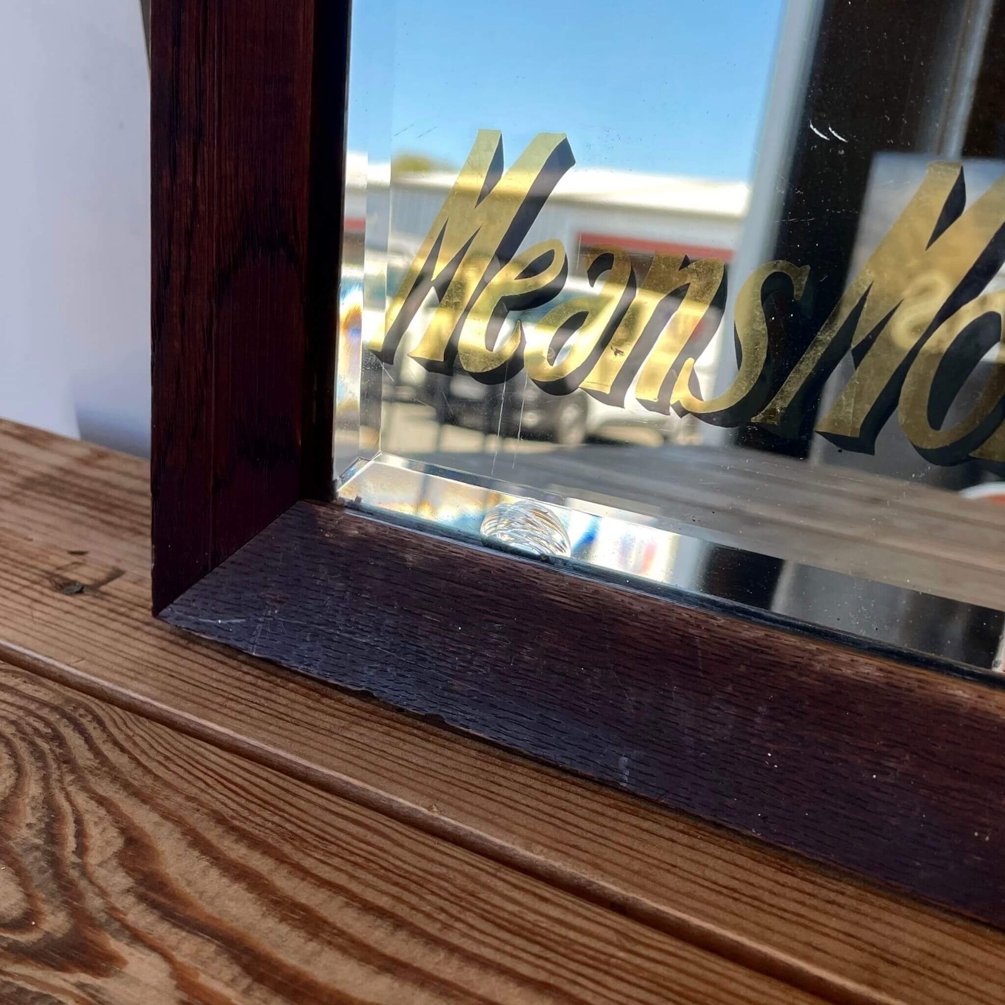 An antique collectable Big tree Motor Oil Mirror