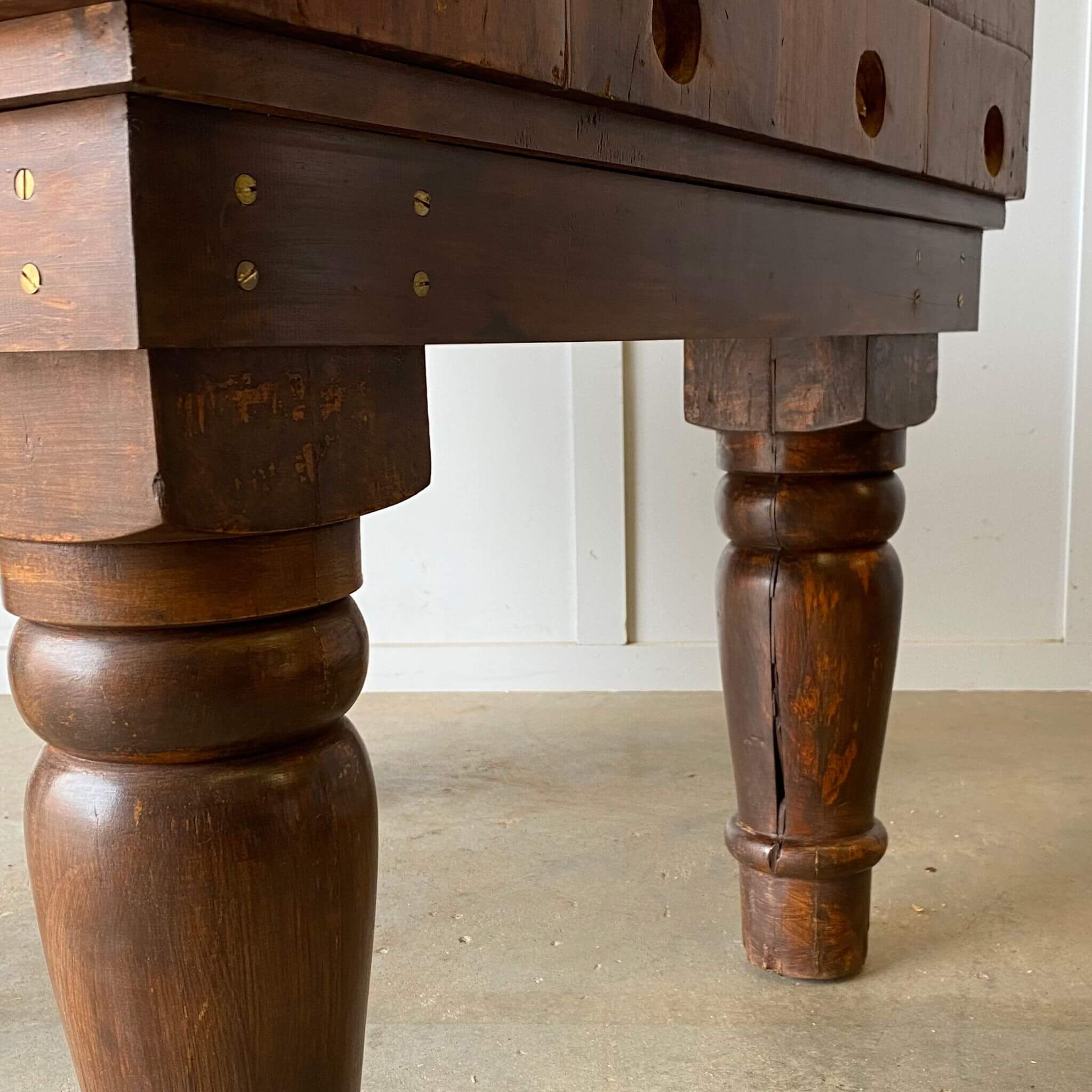 Antique butchers block